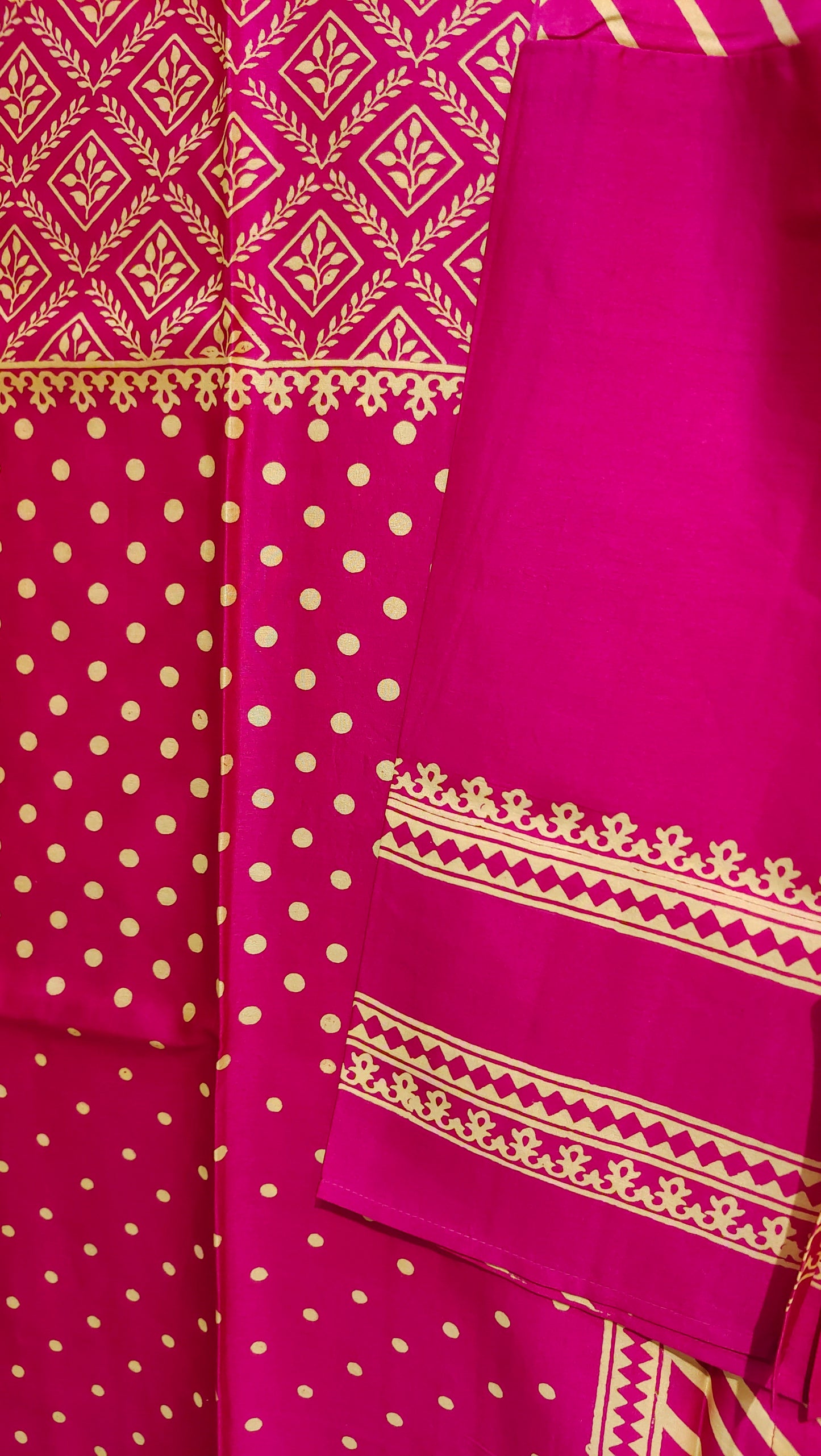 Semi Stitched Chanderi Casual kurta