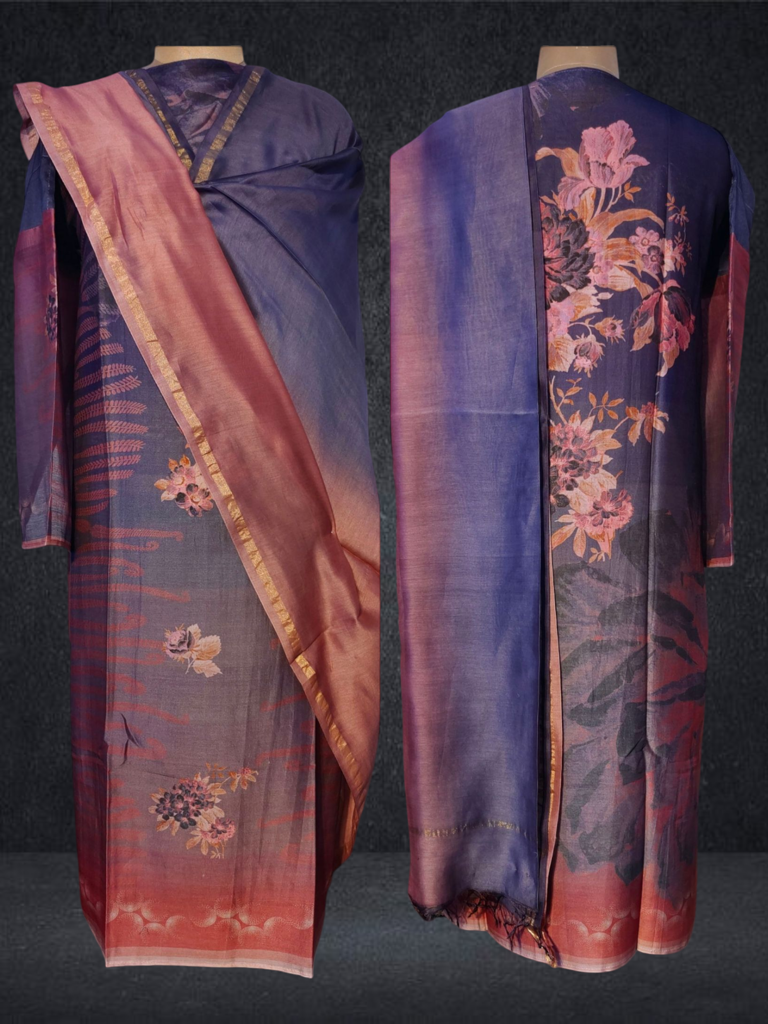 Semi Stitched Chanderi Casual Suitset VISHAL KAPUR