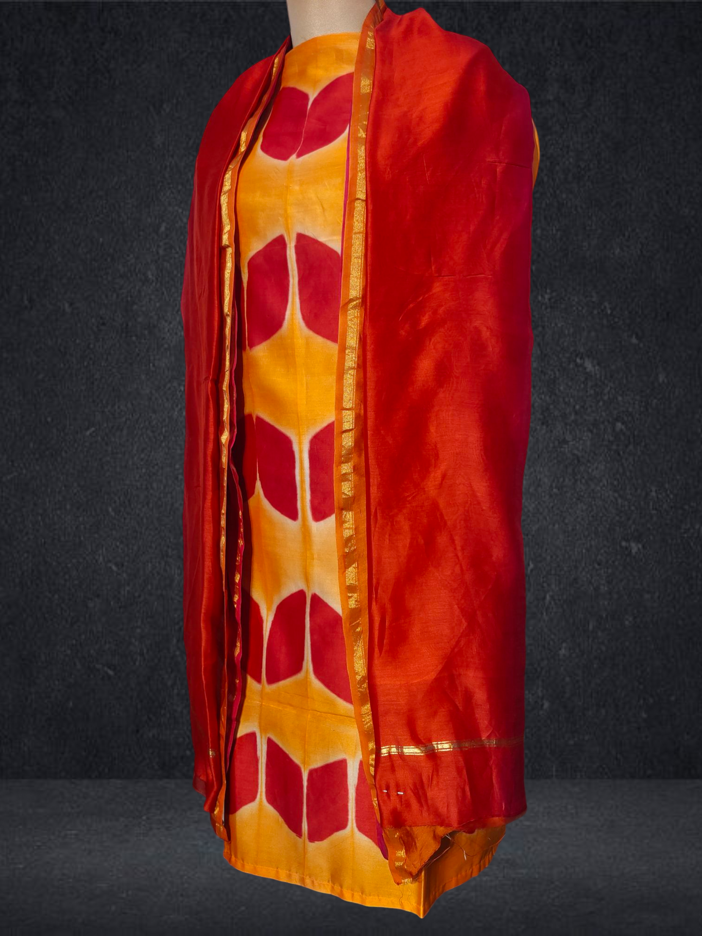 Semi Stitched Chanderi Kurta VISHAL KAPUR