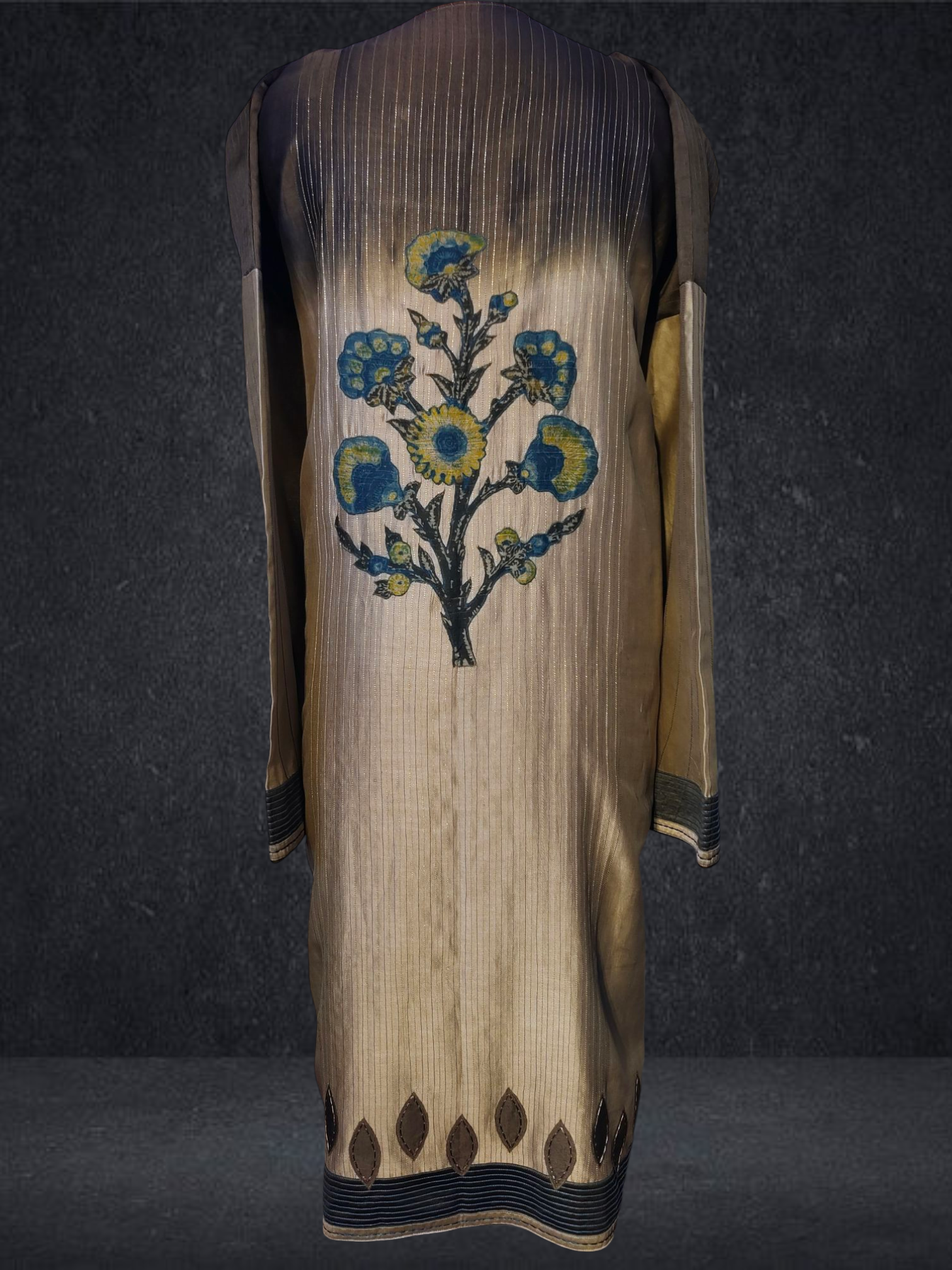 Semi Stitched Chanderi kurta VISHAL KAPUR