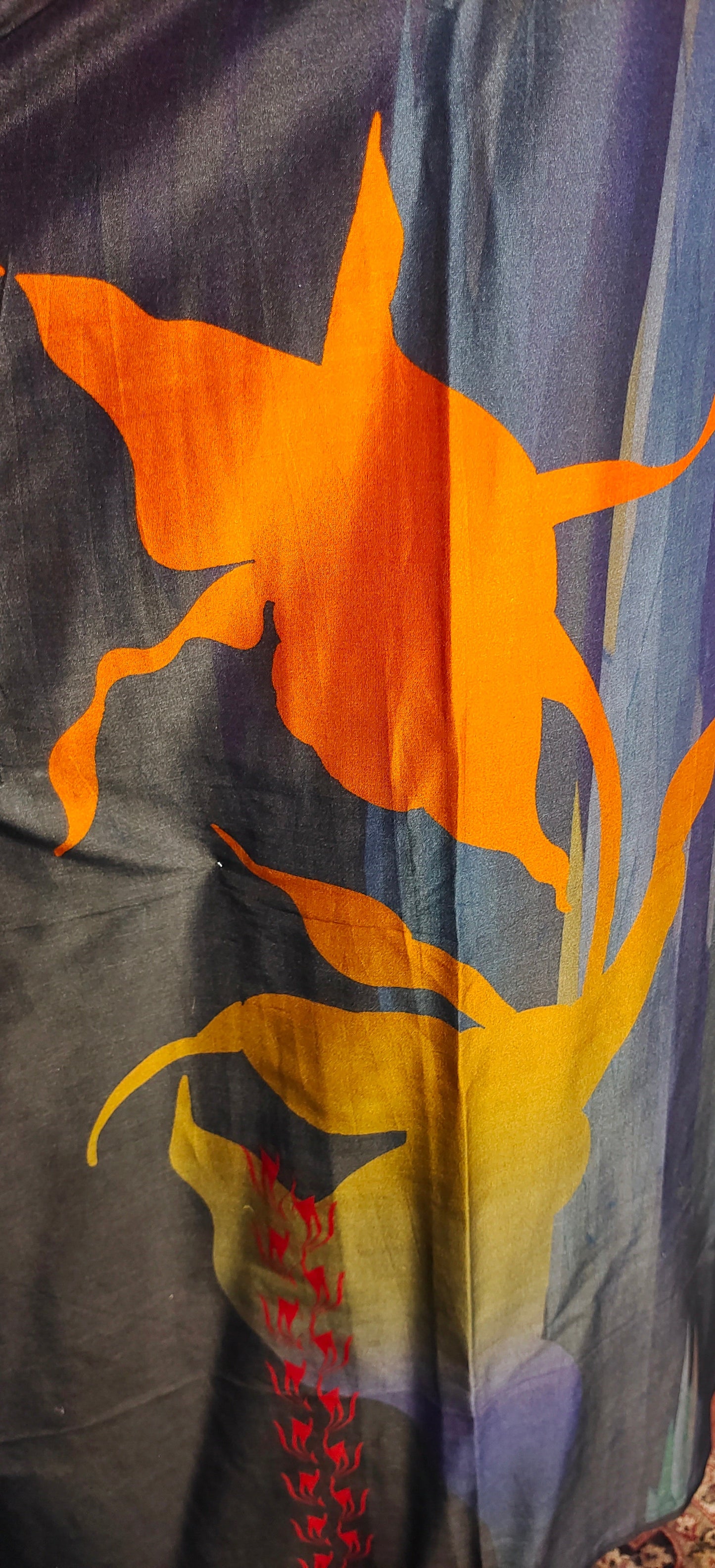 Stitched Chanderi Digital Printed Kaftan VISHAL KAPUR STUDIO