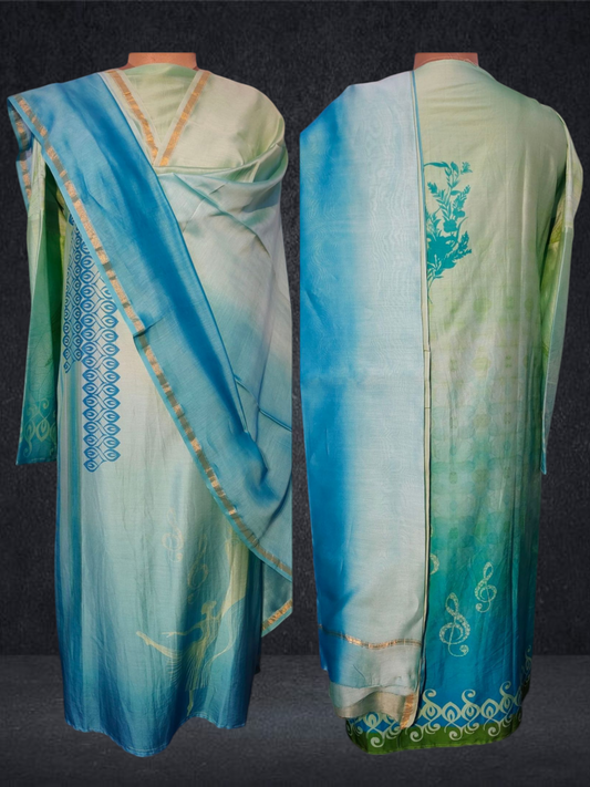 Semi Stitched Cotton Casual Suitset VISHAL KAPUR