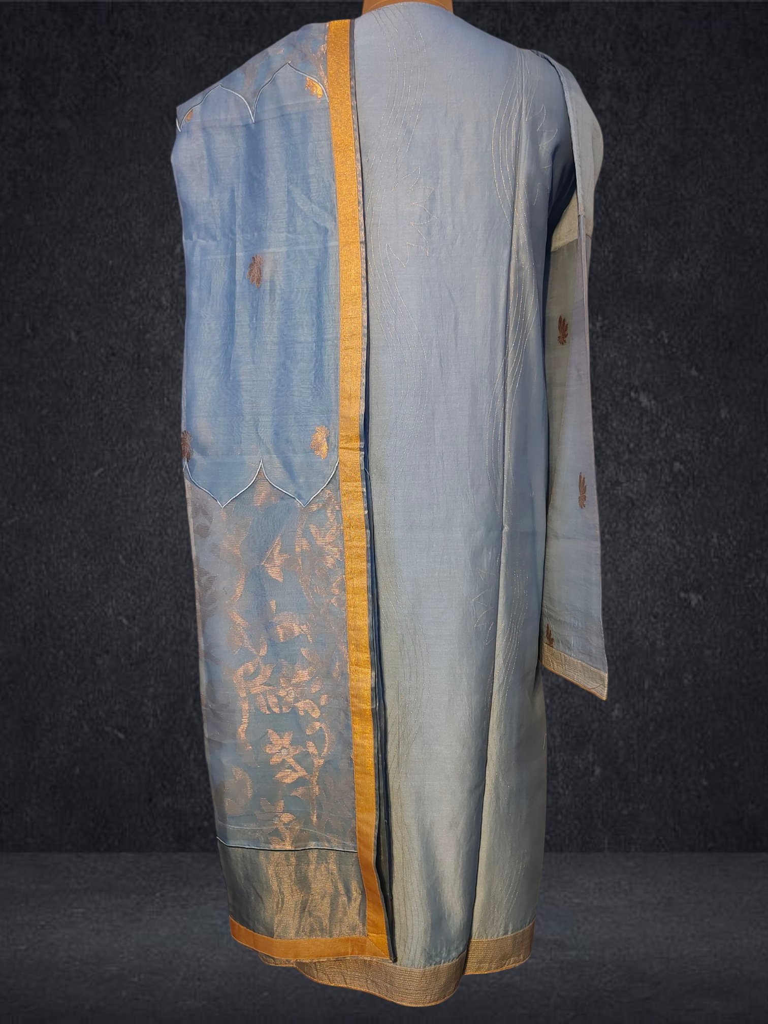 Semi Stitched Formal chanderi Suitset VISHAL KAPUR