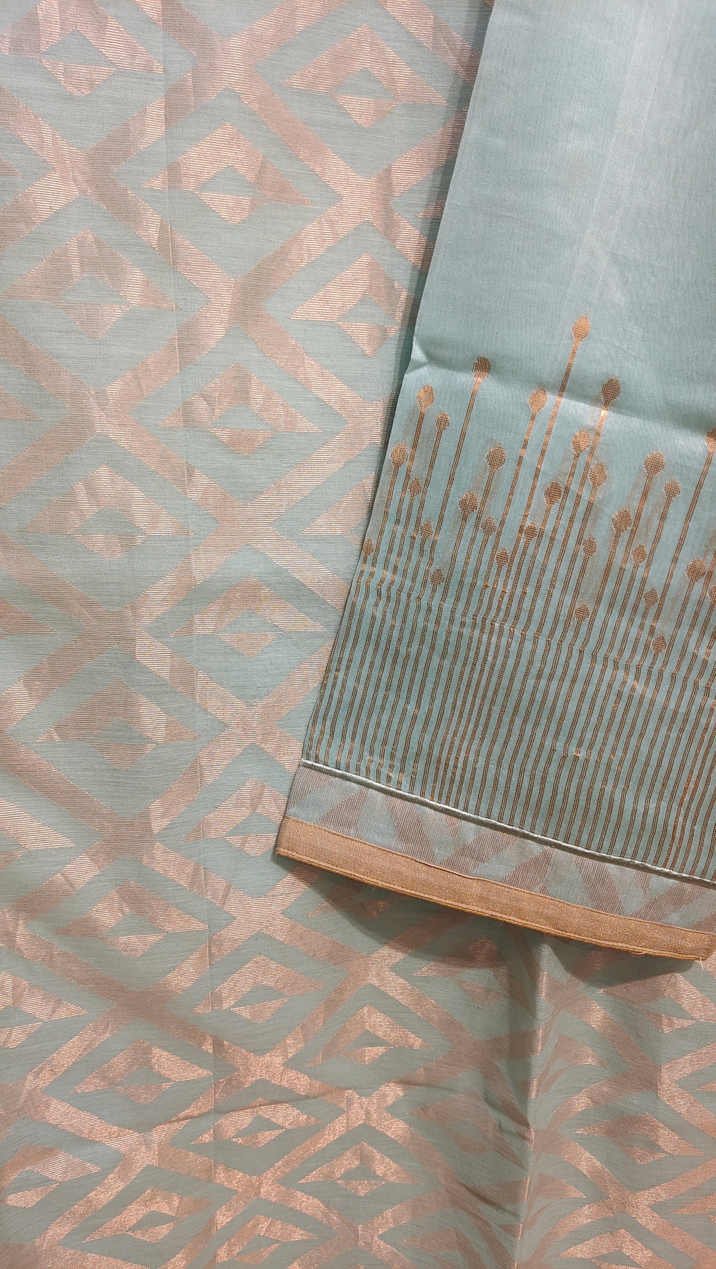 Semi Stitched Formal Chanderi Kurta