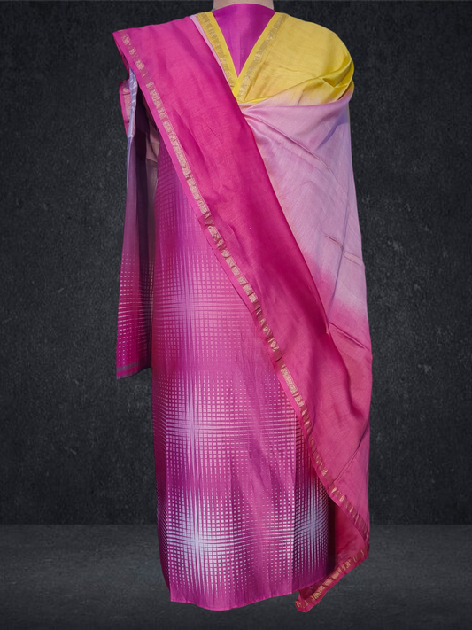 Semi Stitched Cotton Casual Suitset