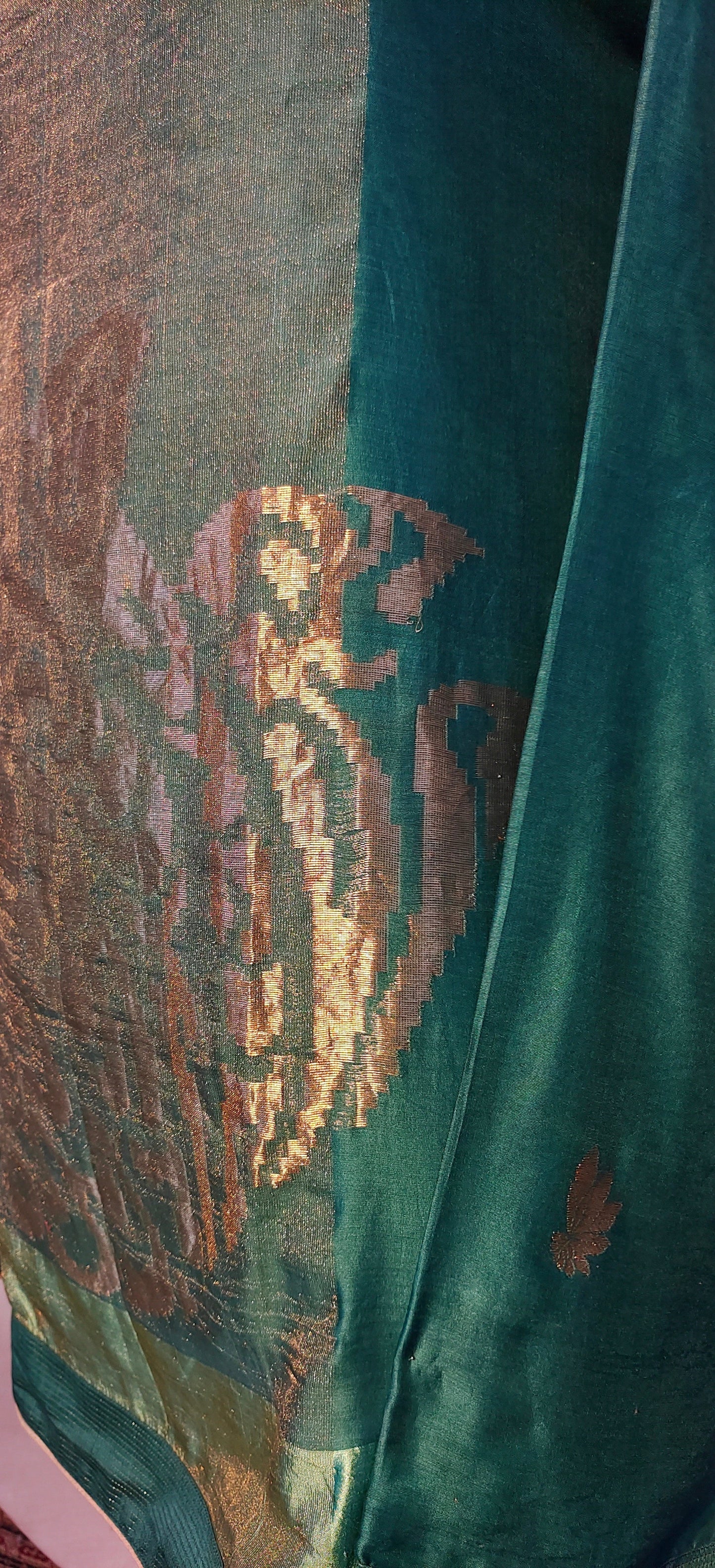 Semi Stitched Chanderi Zariwoven Short Tunic VISHAL KAPUR STUDIO