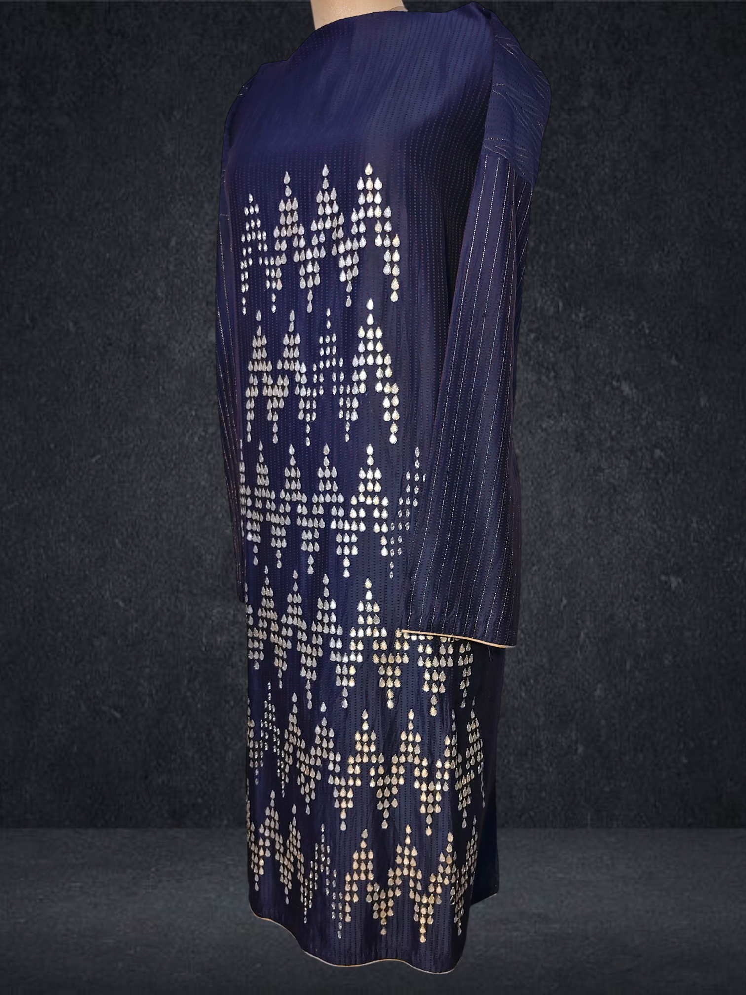 (Copy) Semi Stitched Formal chanderi Suitset VISHAL KAPUR