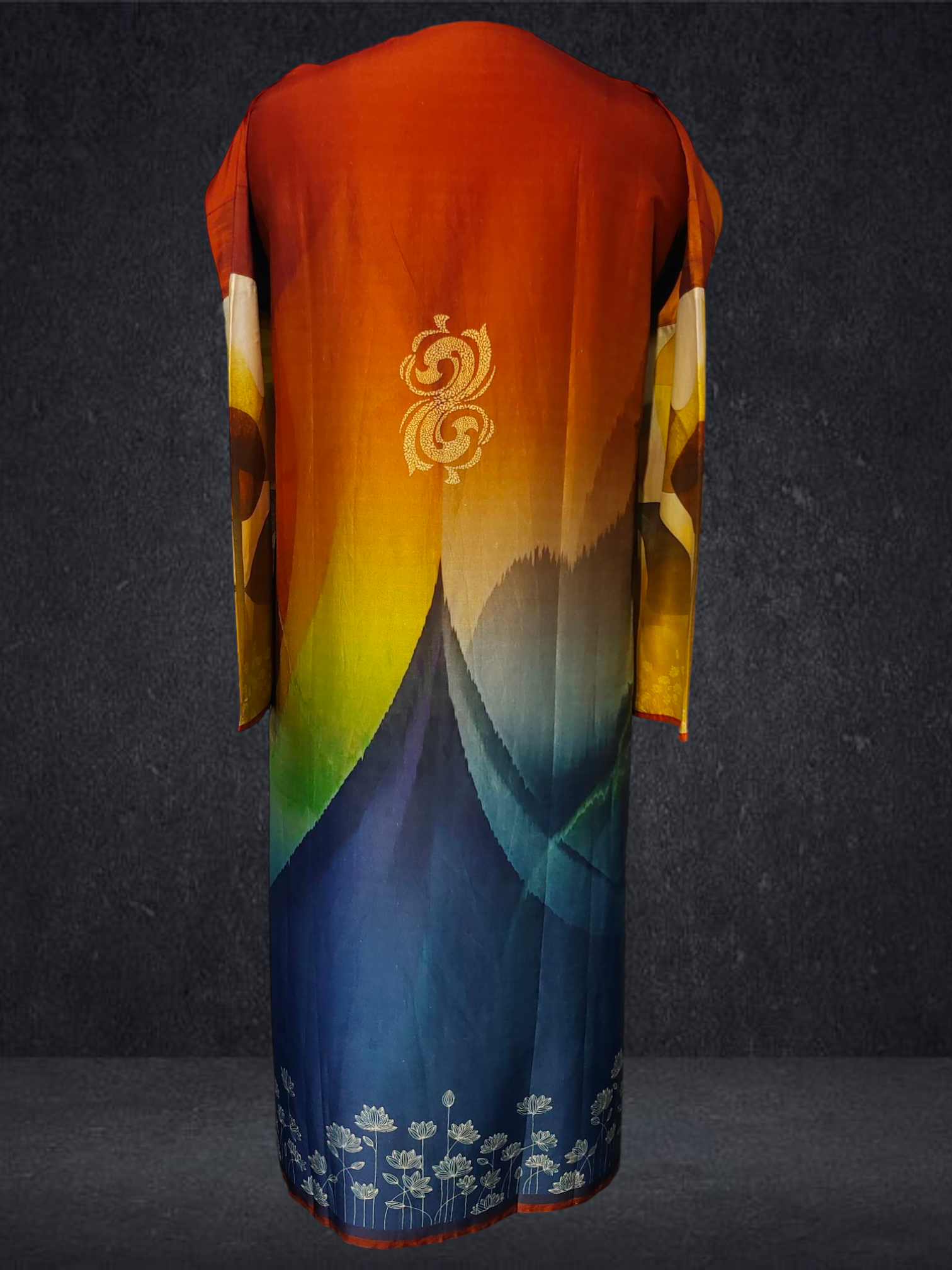 Semi Stitched Chanderi printed Kurta VISHAL KAPUR