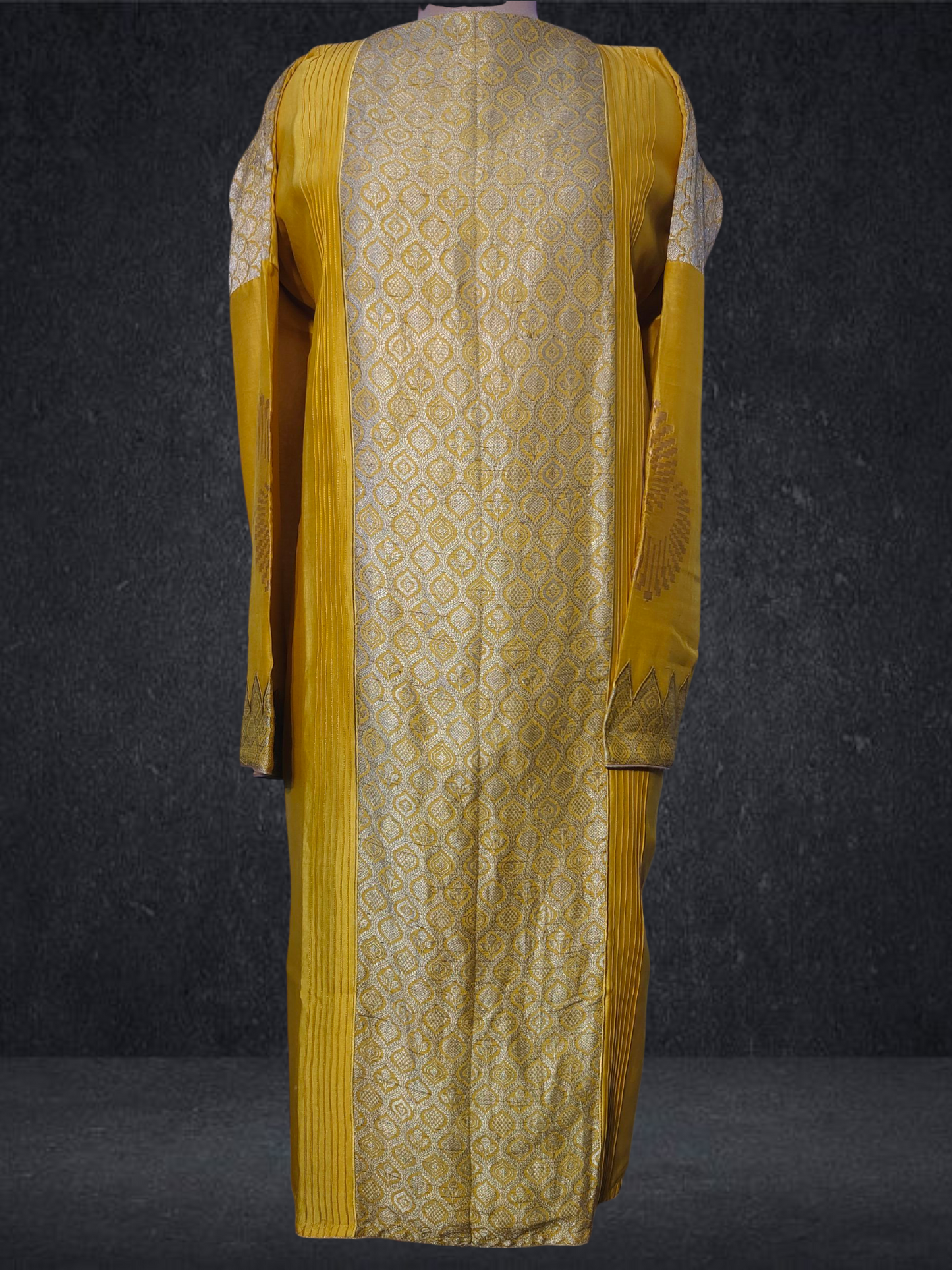 Semi Stitched Formal chanderi Suitset