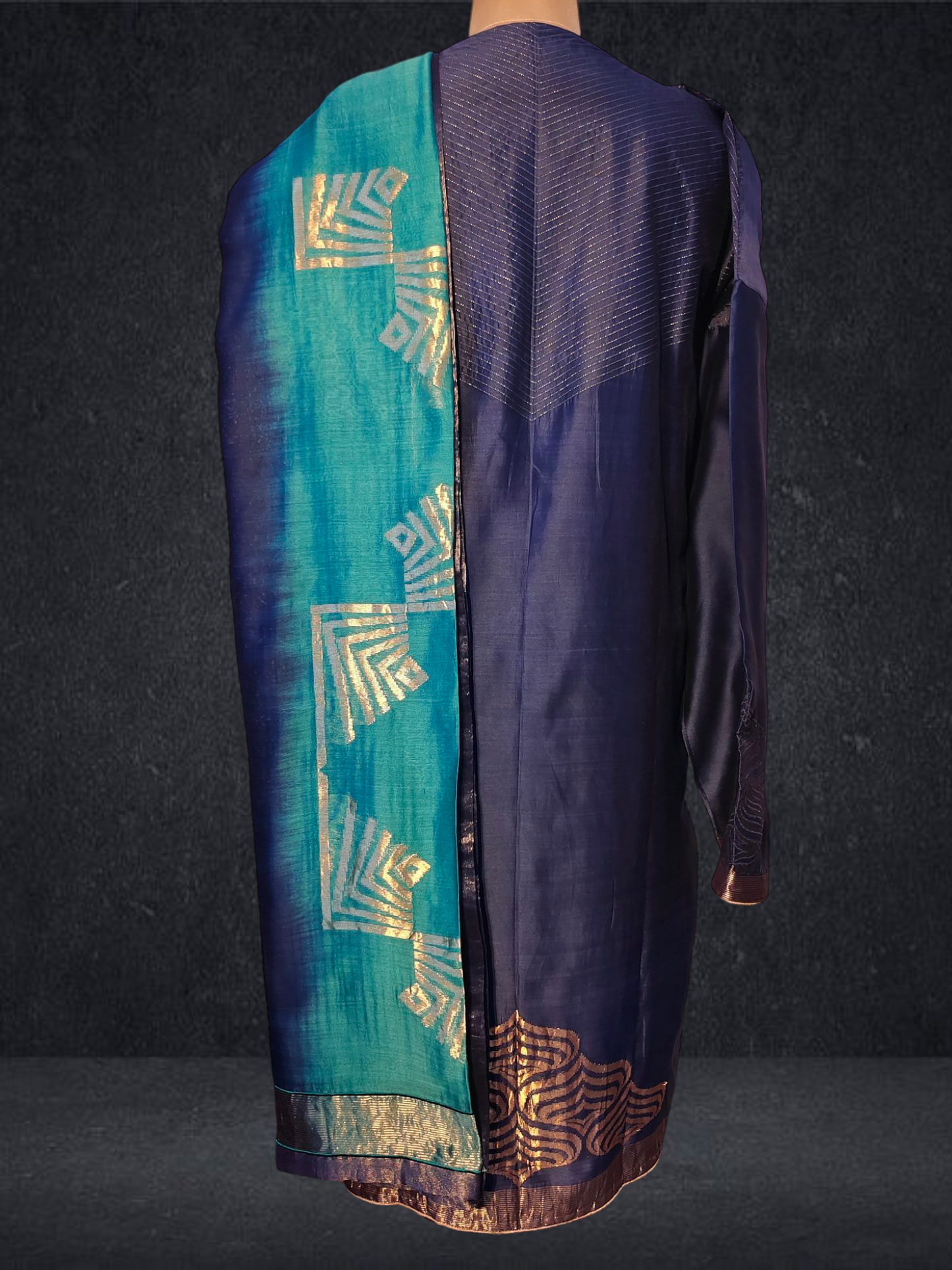 Semi Stitched Formal chanderi Suitset