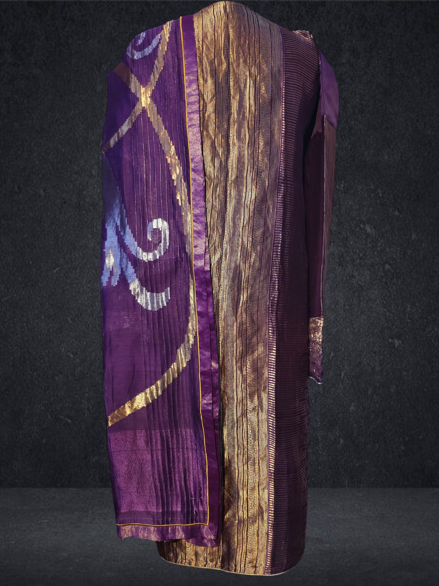 Semi Stitched Formal chanderi Suitset