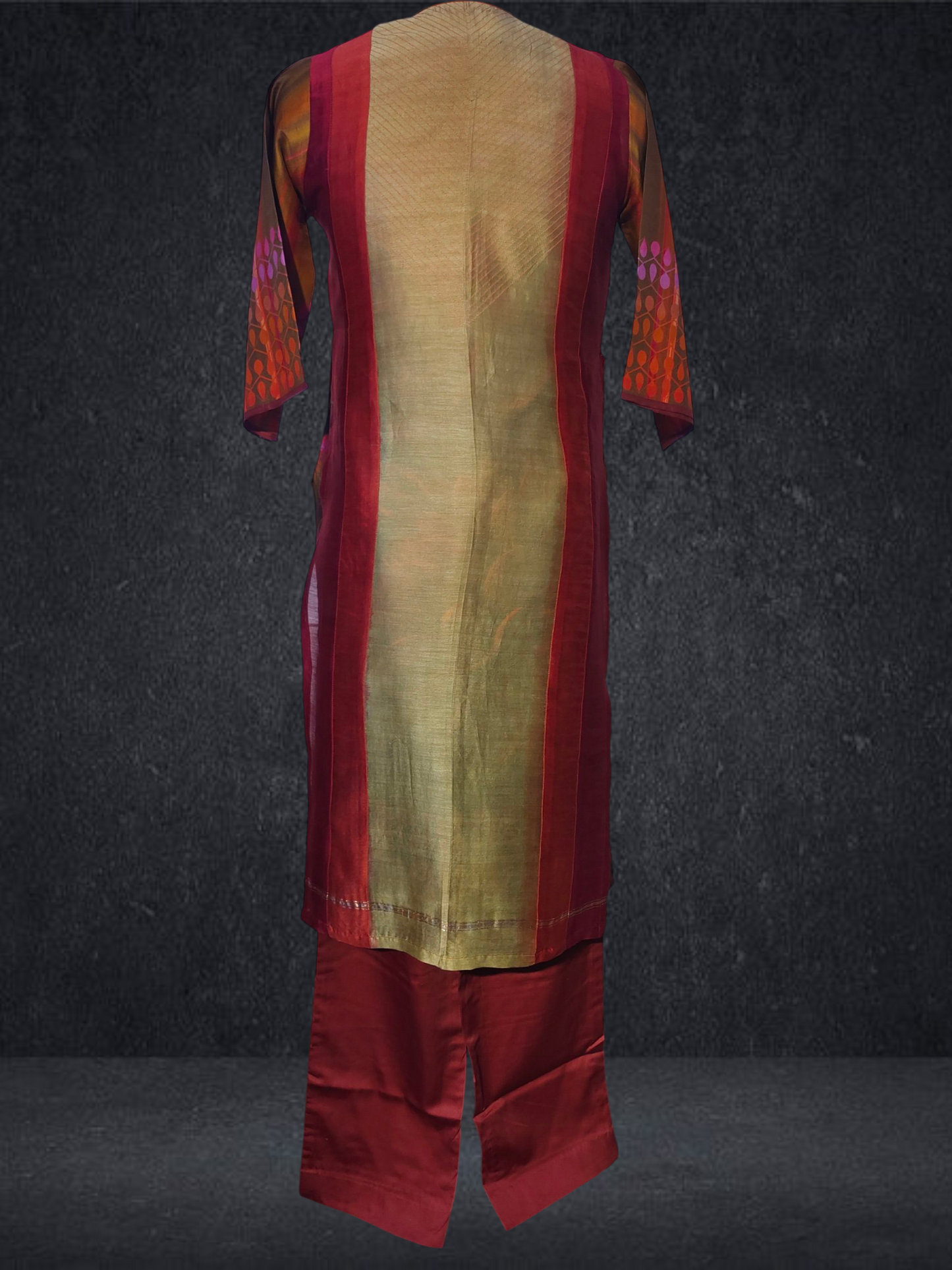 Stitched Chanderi Long Dress