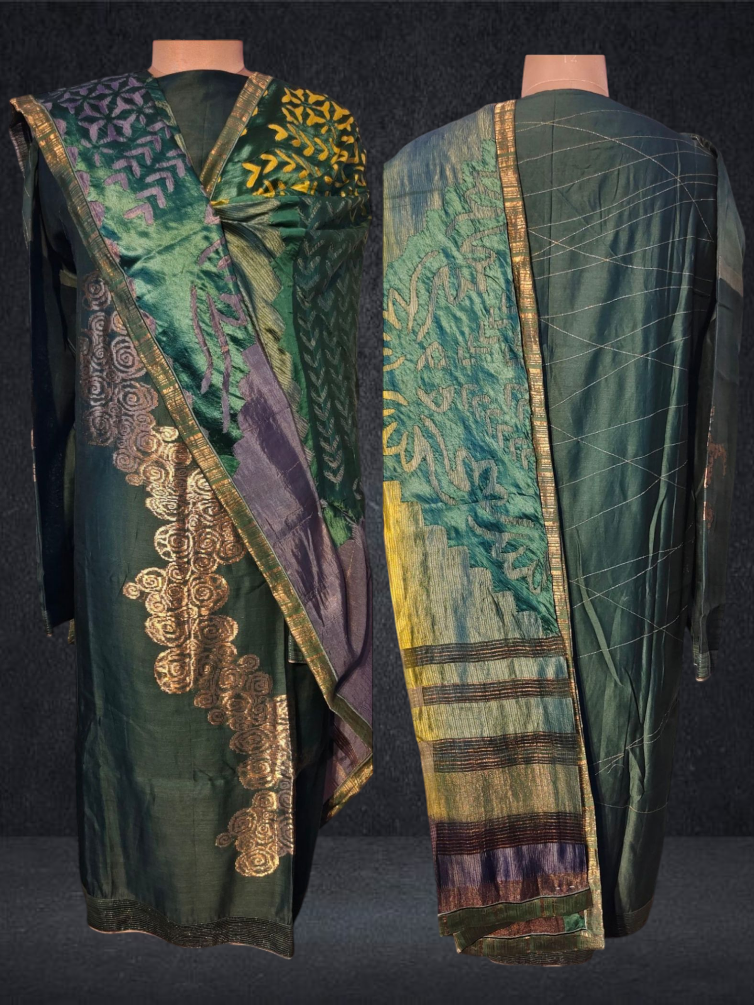 Semi Stitched Chanderi Kurta VISHAL KAPUR