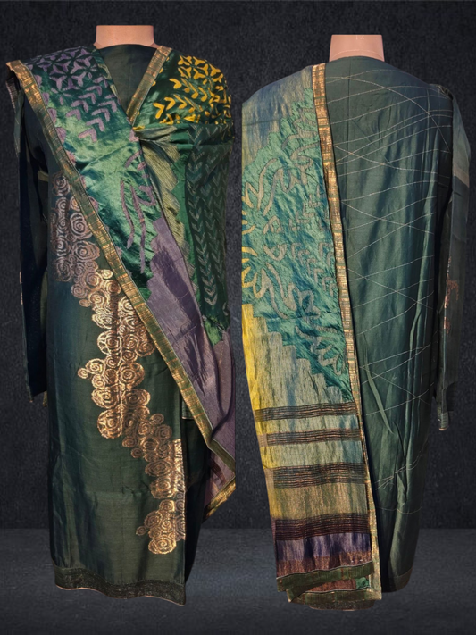 Semi Stitched Chanderi Kurta VISHAL KAPUR