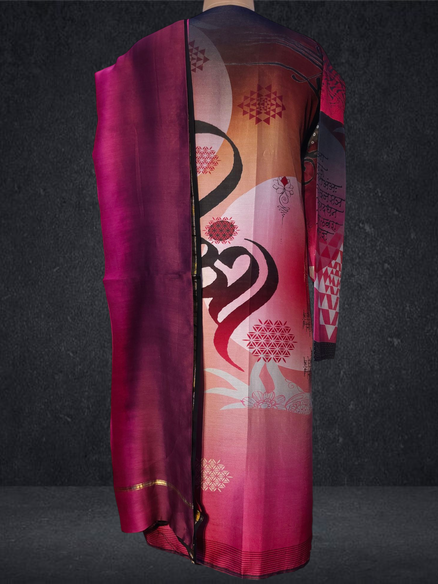 Semi Stitched Chanderi Casual Suitset VISHAL KAPUR