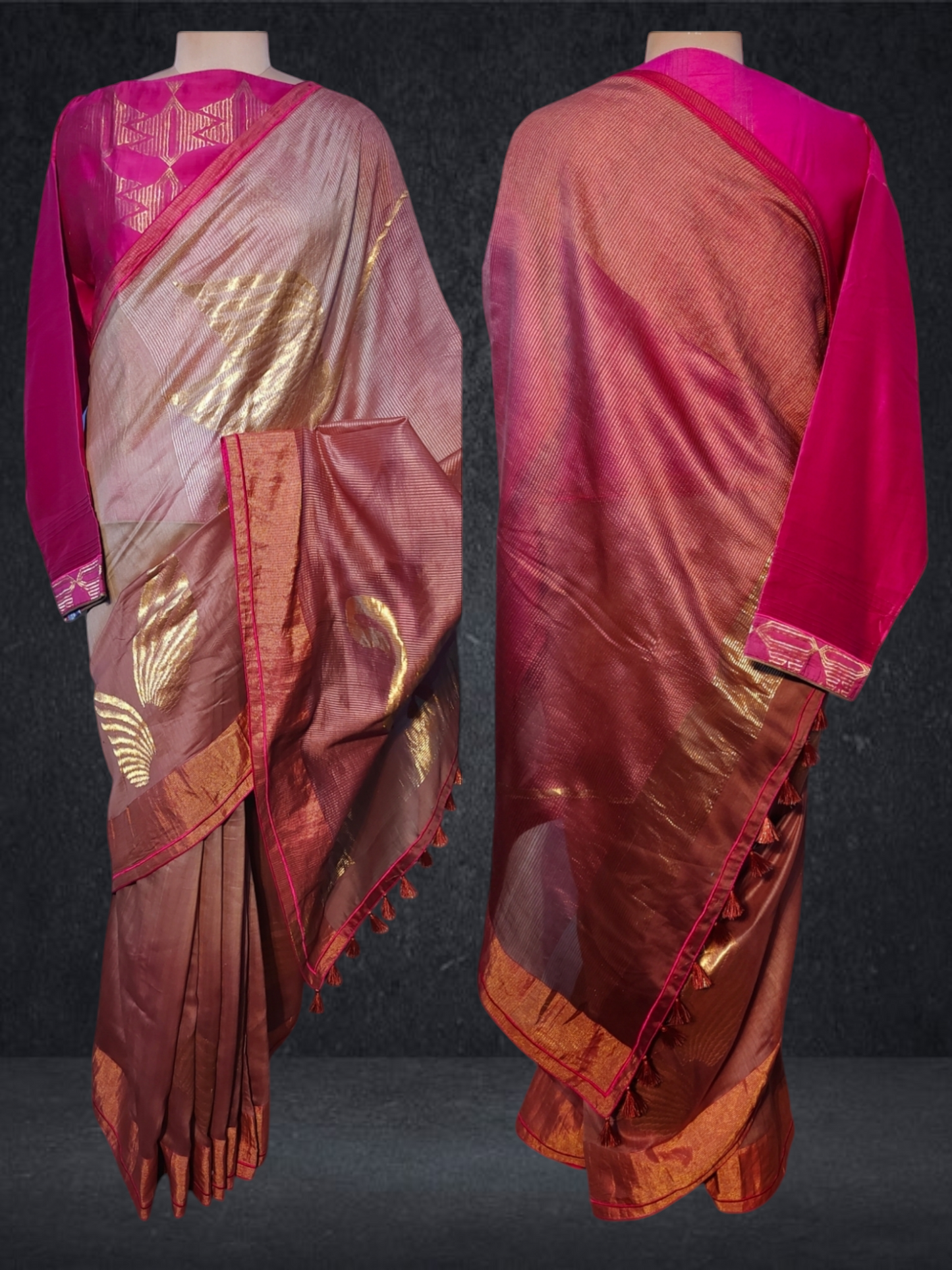 Formal Chanderi Zari Woven Saree VISHAL KAPUR