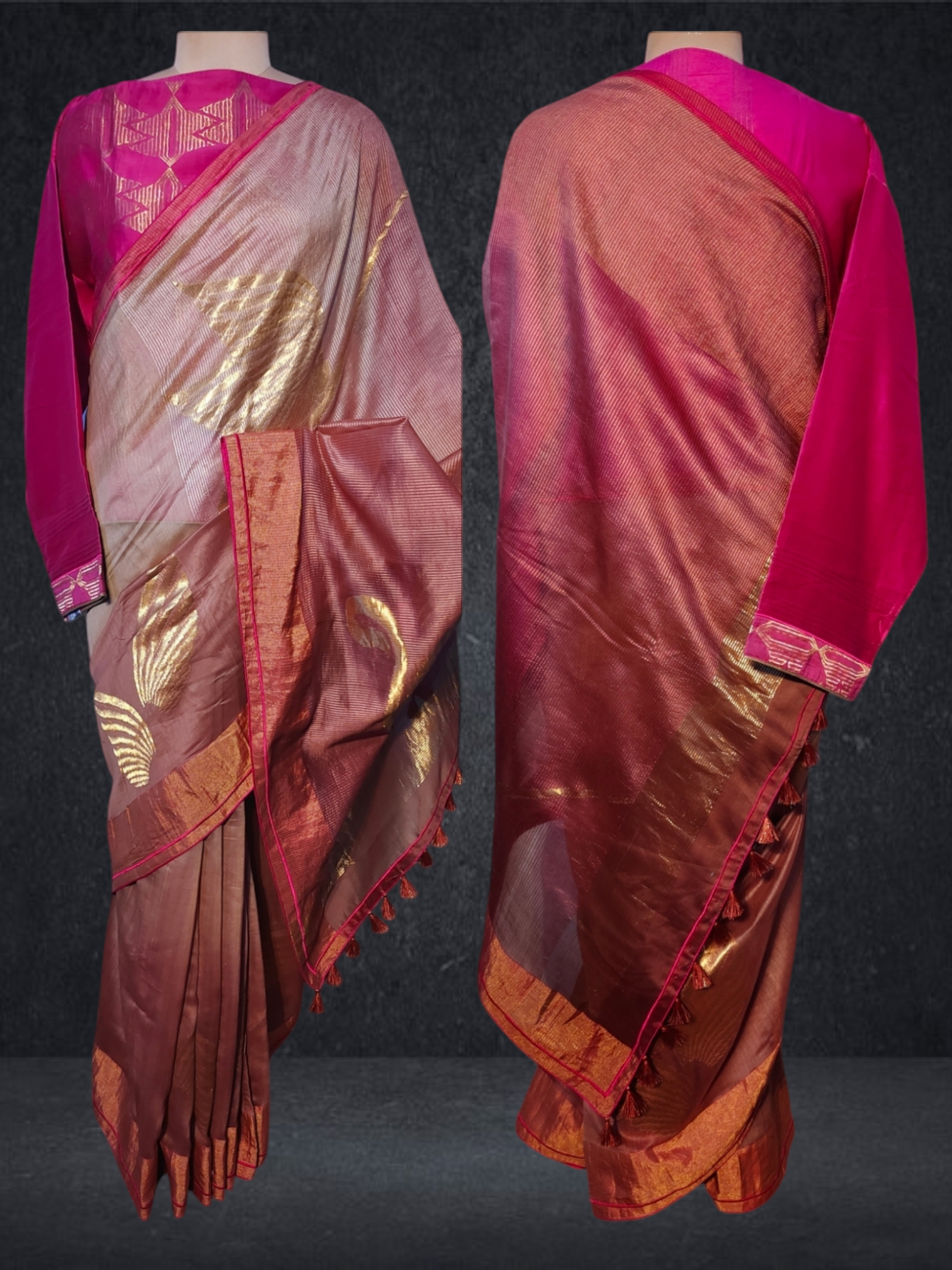 Formal Chanderi Zari Woven Saree VISHAL KAPUR