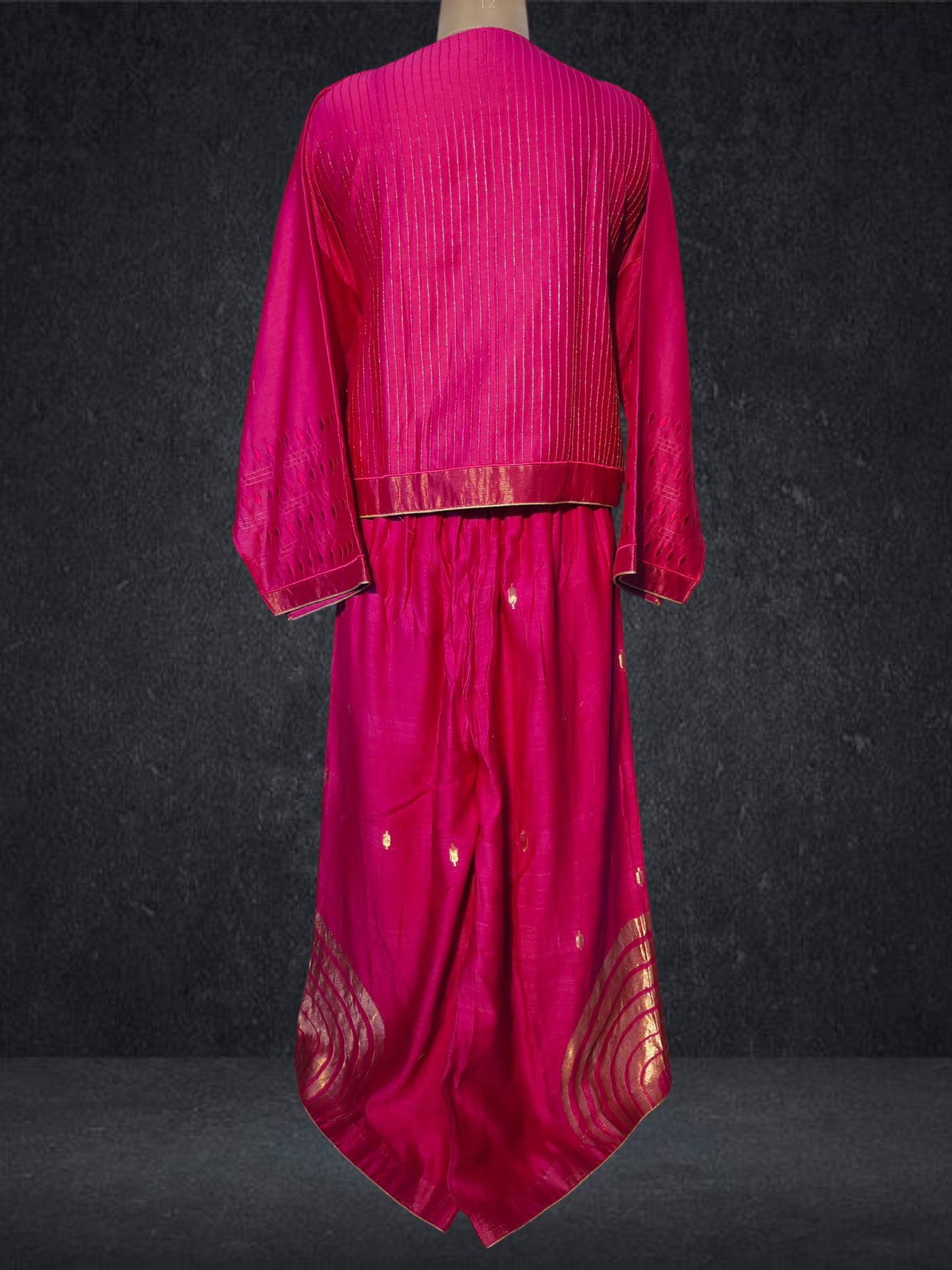 Stitched Chanderi Long Dress