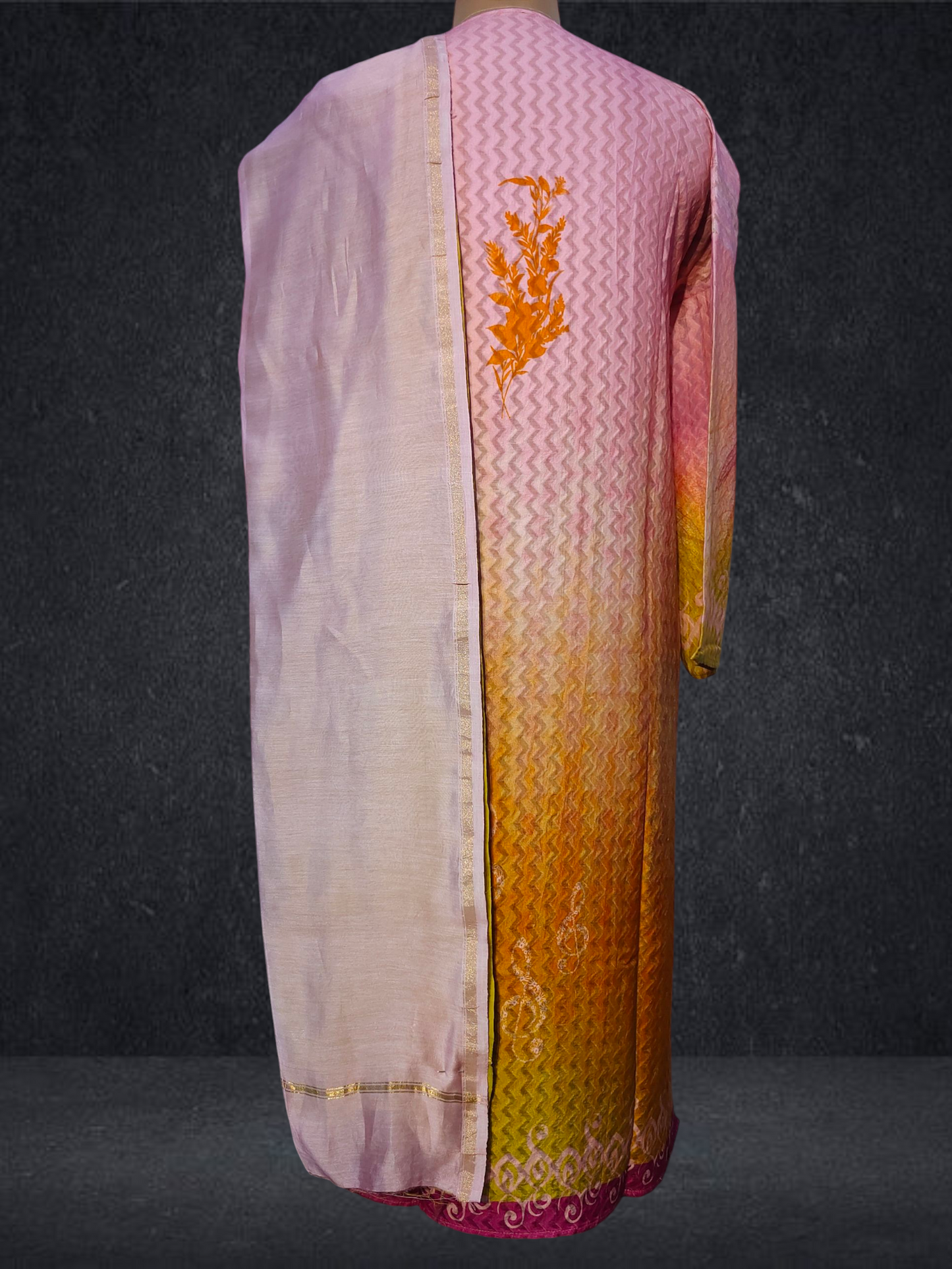Semi Stitched Chanderi Casual Suitset VISHAL KAPUR