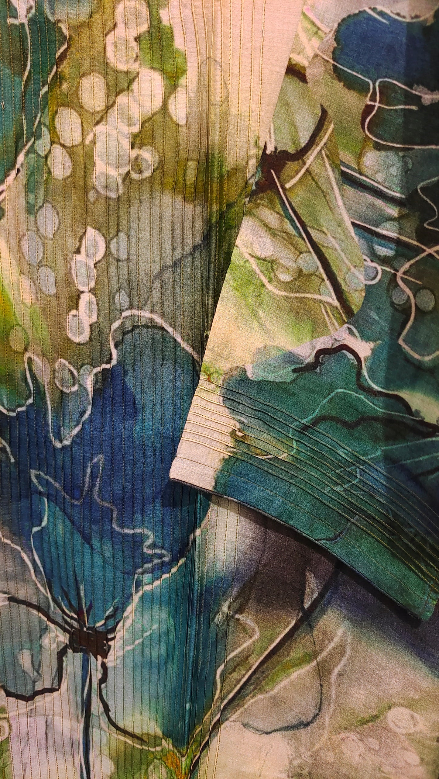 Semi Stitched Muga silk Casual kurta
