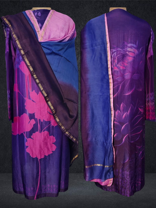 Semi Stitched Cotton Suitset VISHAL KAPUR