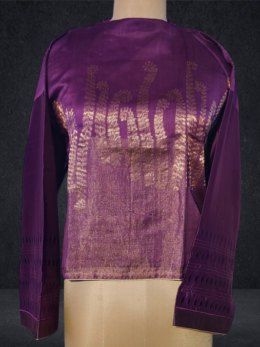 Semistitched Chanderi Ɓlouse