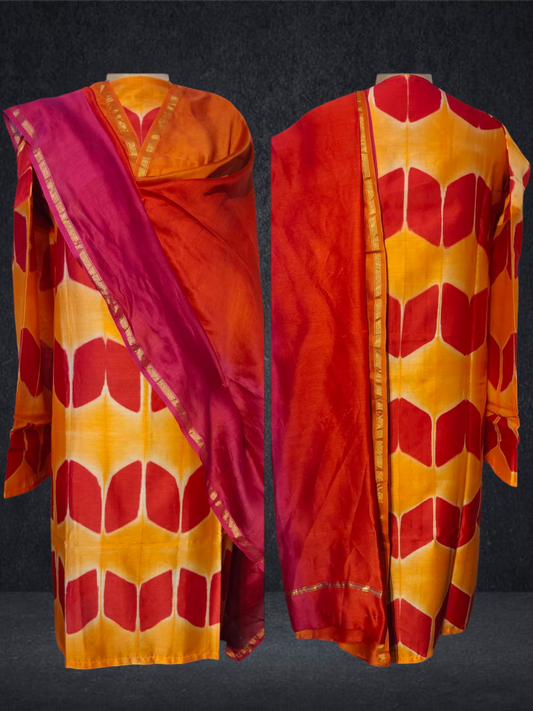 Semi Stitched Chanderi Kurta VISHAL KAPUR