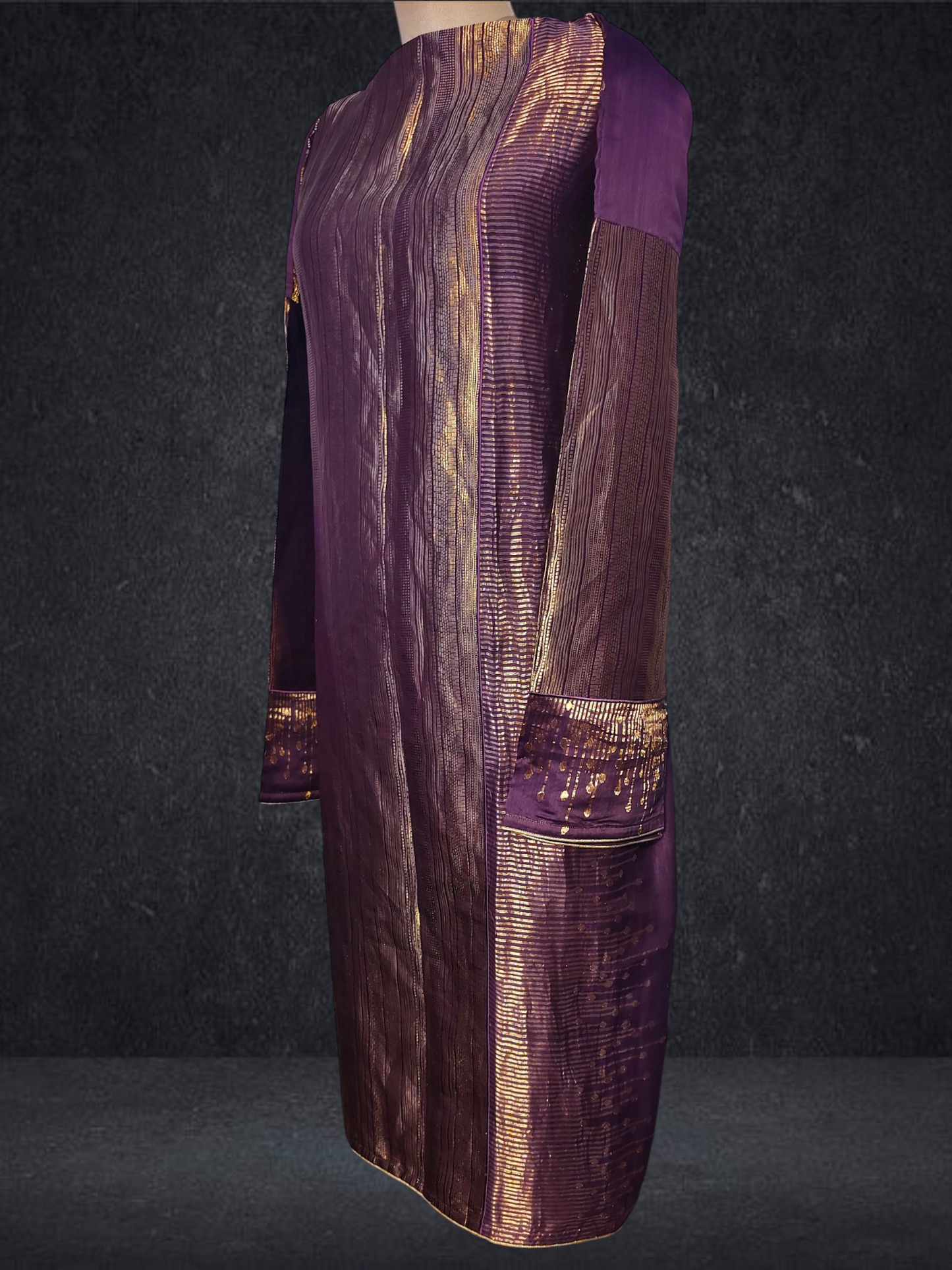 Semi Stitched Formal chanderi Suitset