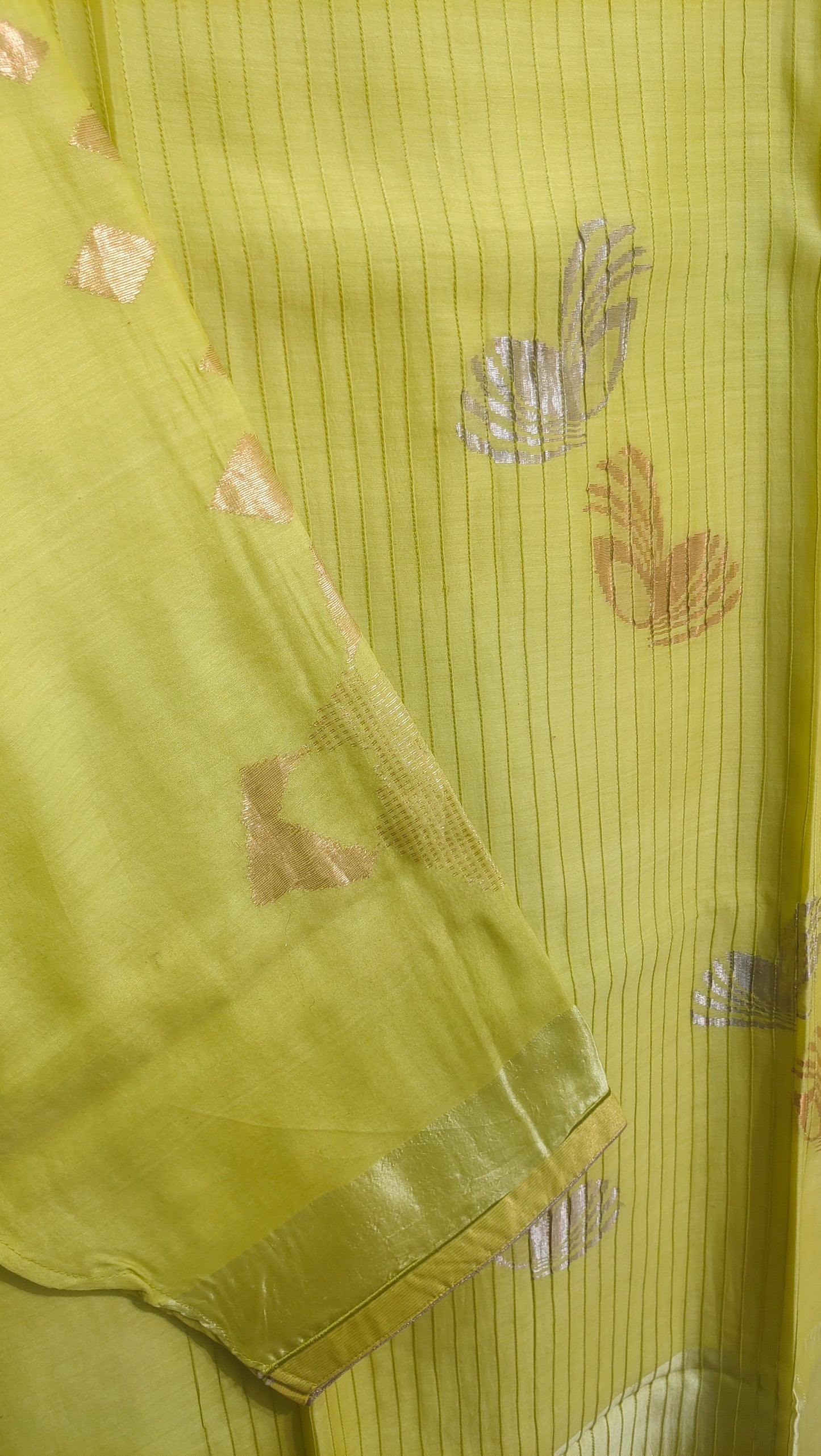 Semi Stitched Formal Chanderi Kurta