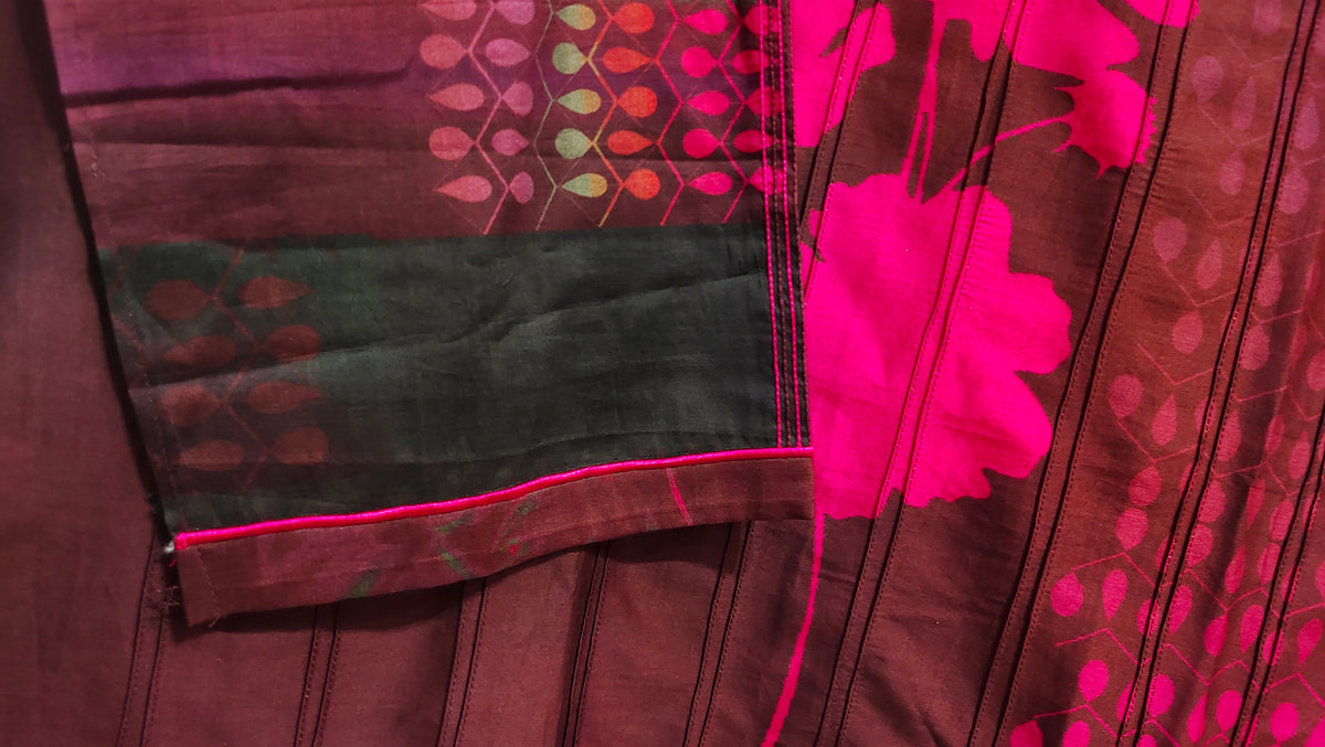 SemiStitched zariwoven peacock blue chanderi Tunic VISHAL KAPUR STUDIO