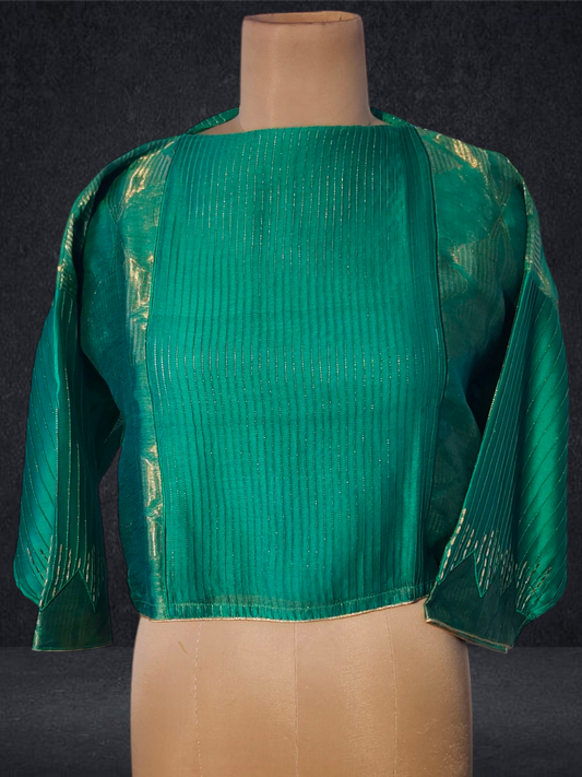 Semistitched Chanderi Ɓlouse