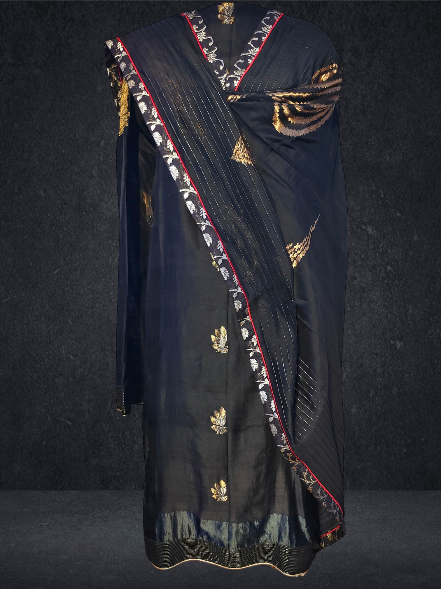 Semi Stitched Formal chanderi Suitset VISHAL KAPUR