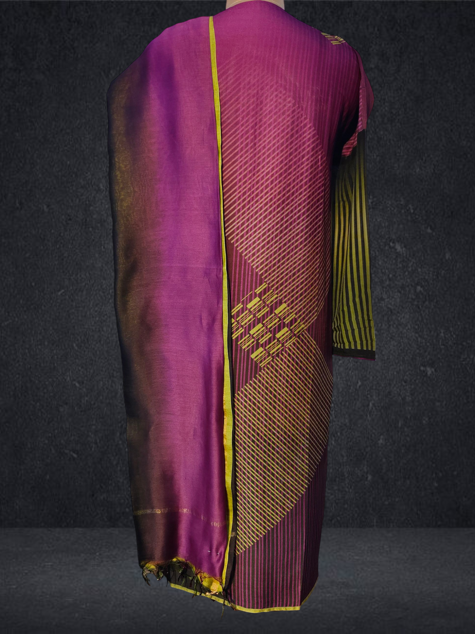 Semi Stitched Chanderi Casual Suitset VISHAL KAPUR