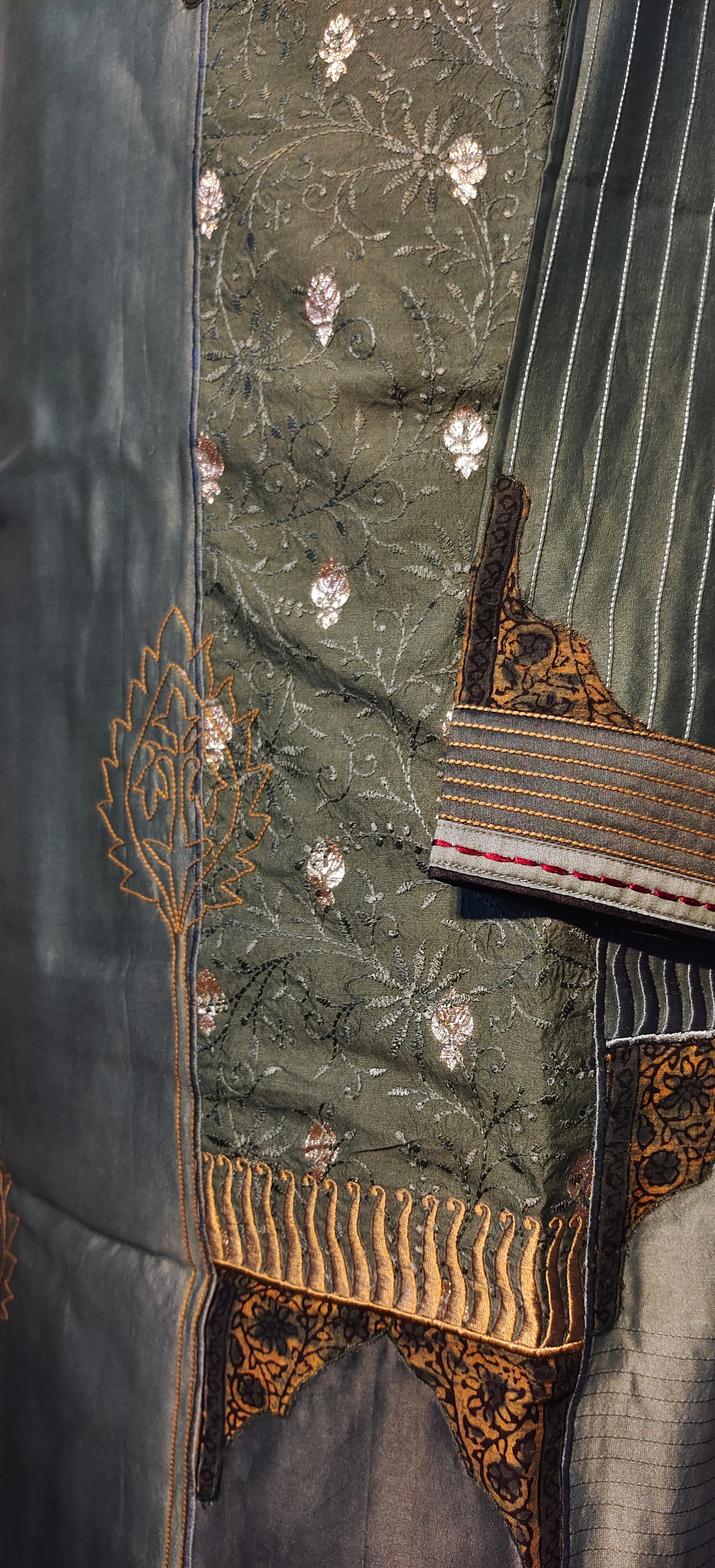 Semi Stitched Formal chanderi Kurta VISHAL KAPUR