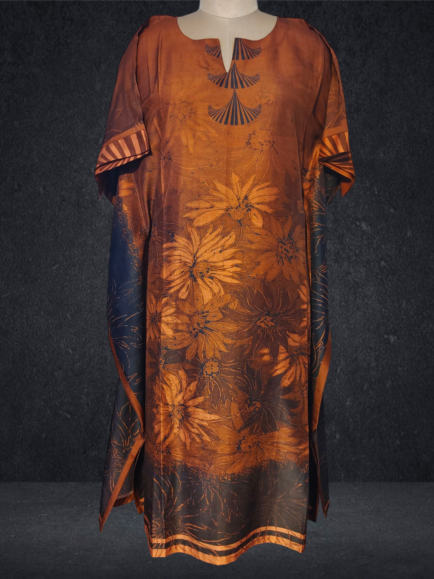 Stitched Chanderi Digital Printed Kaftan VISHAL KAPUR STUDIO