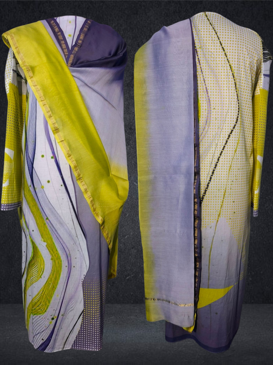 Semi Stitched Cotton Casual Suitset