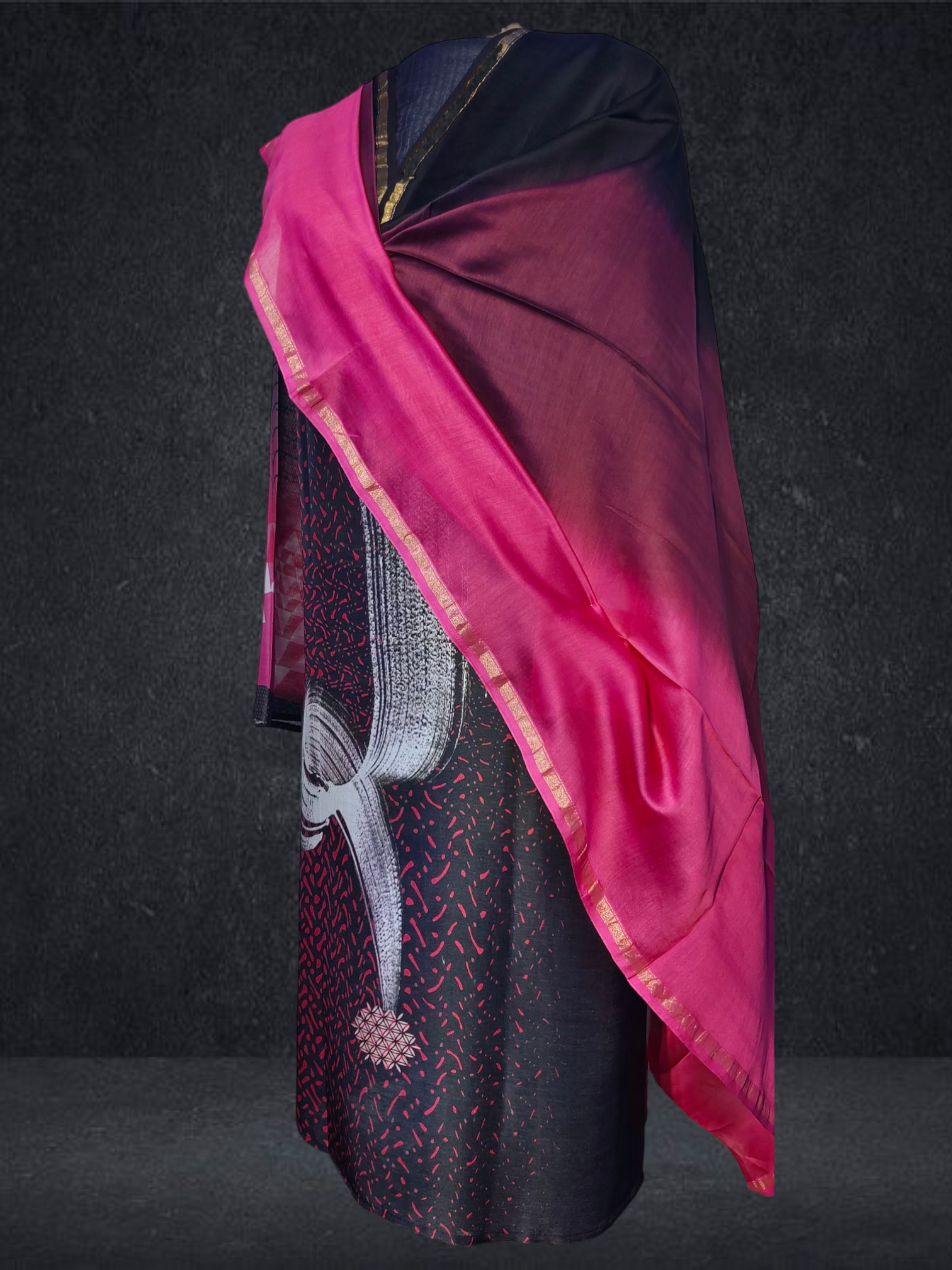 Semi Stitched Chanderi Casual Suitset VISHAL KAPUR