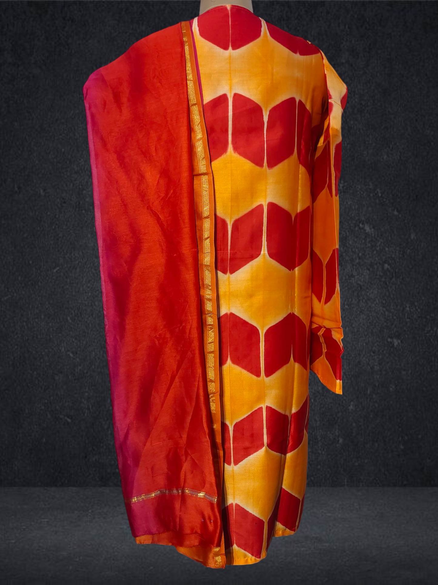 Semi Stitched Chanderi Kurta VISHAL KAPUR