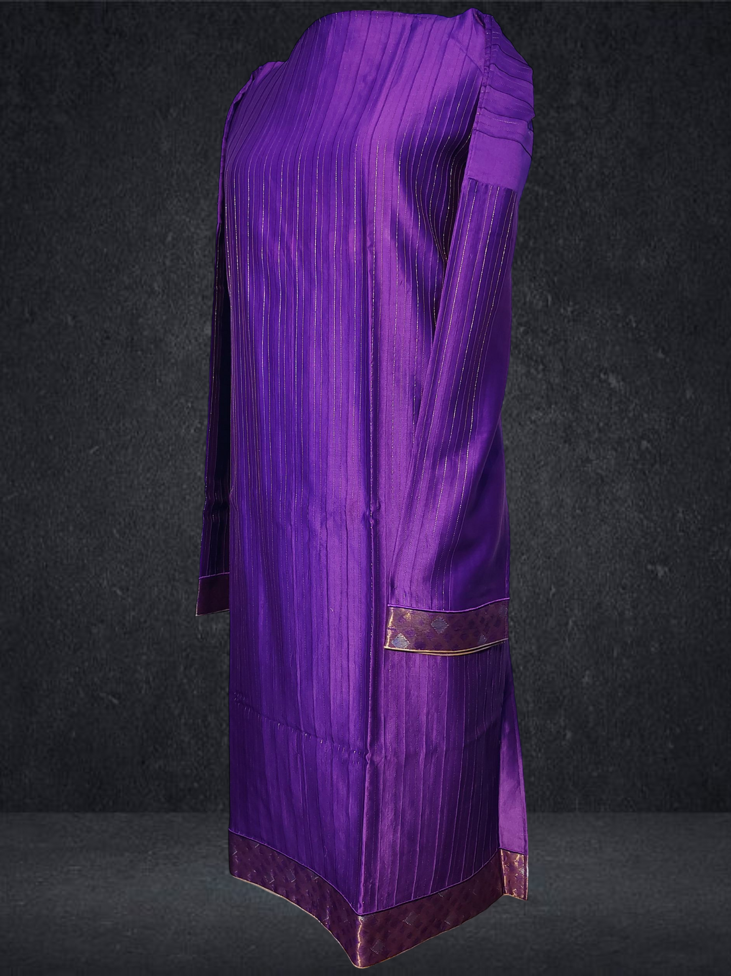 Semi Stitched Formal chanderi Kurta