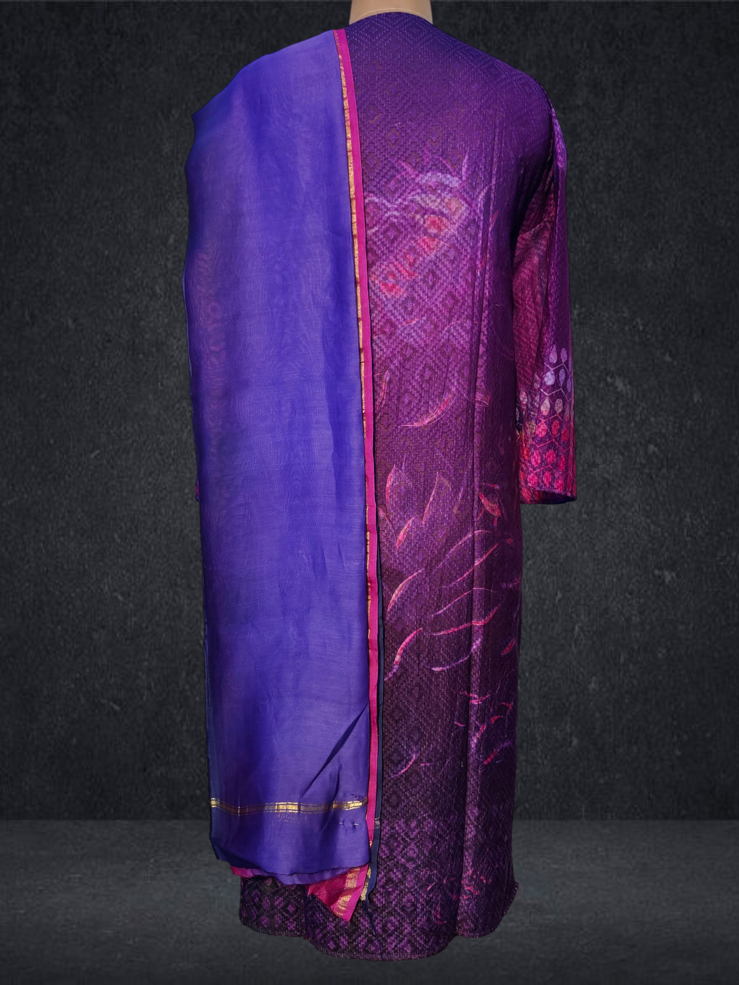 Semi Stitched Chanderi Casual Suitset VISHAL KAPUR