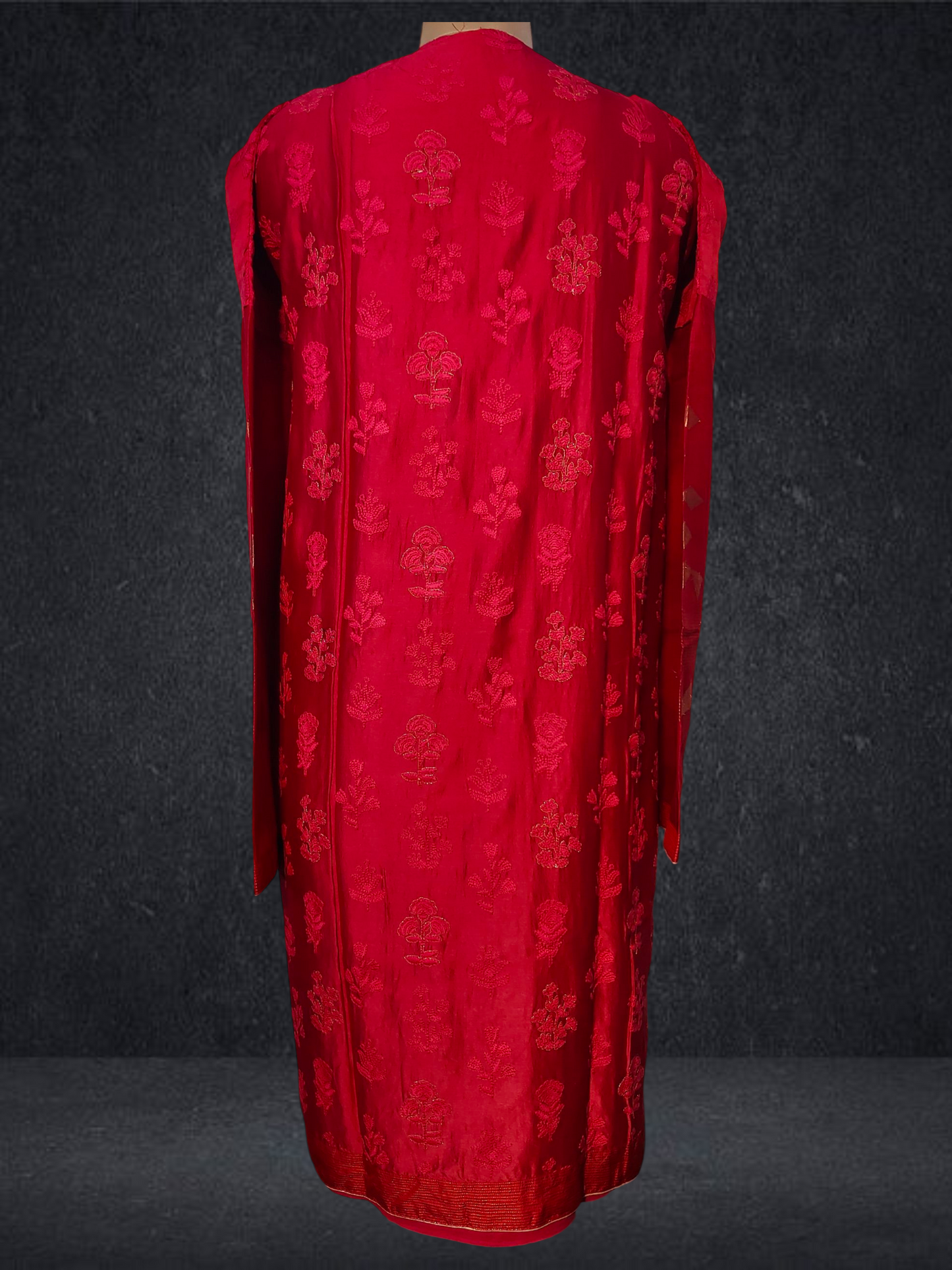 Semi Stitched Formal chanderi Suitset