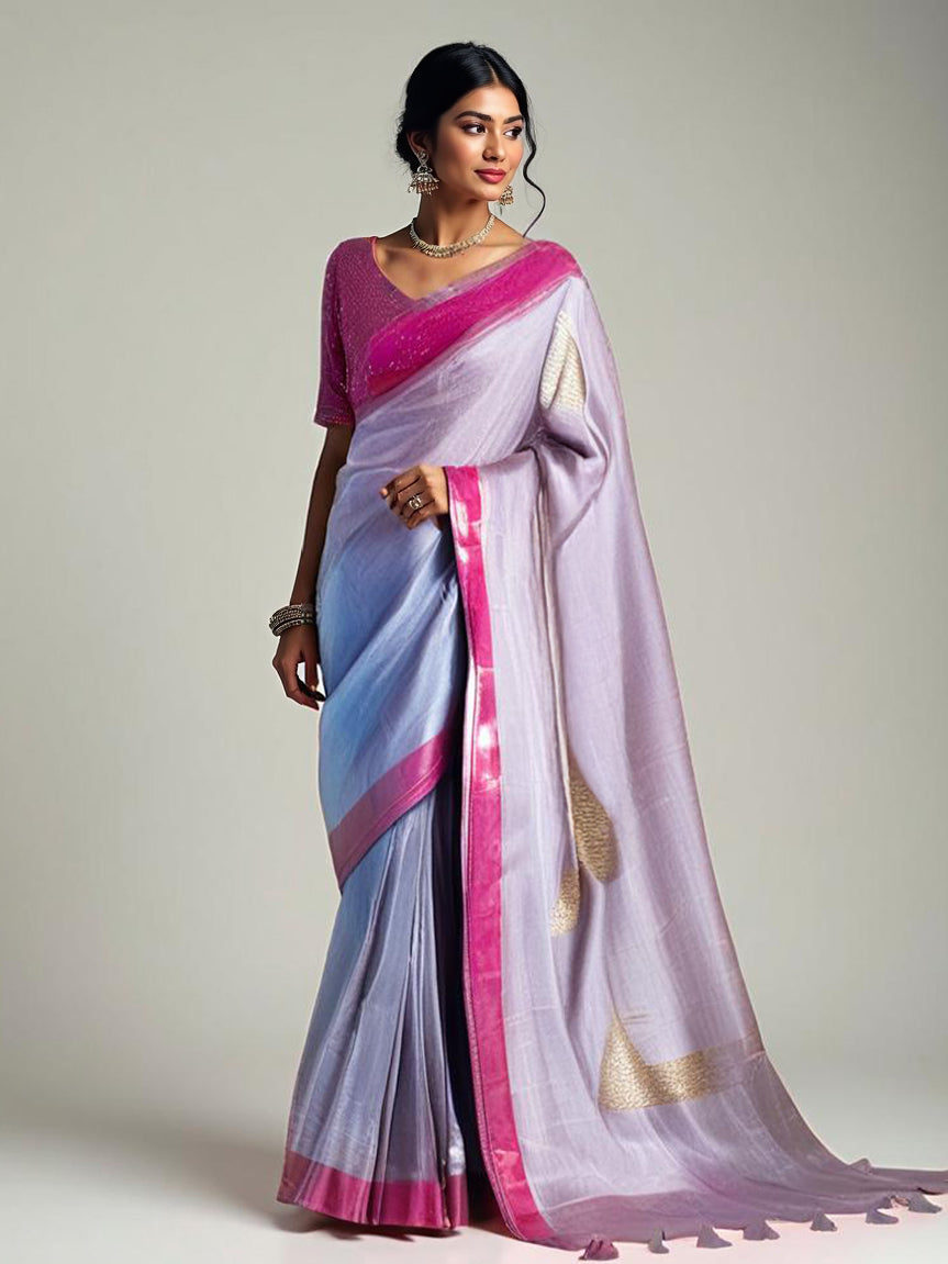 Formal Chanderi Zari Woven Saree