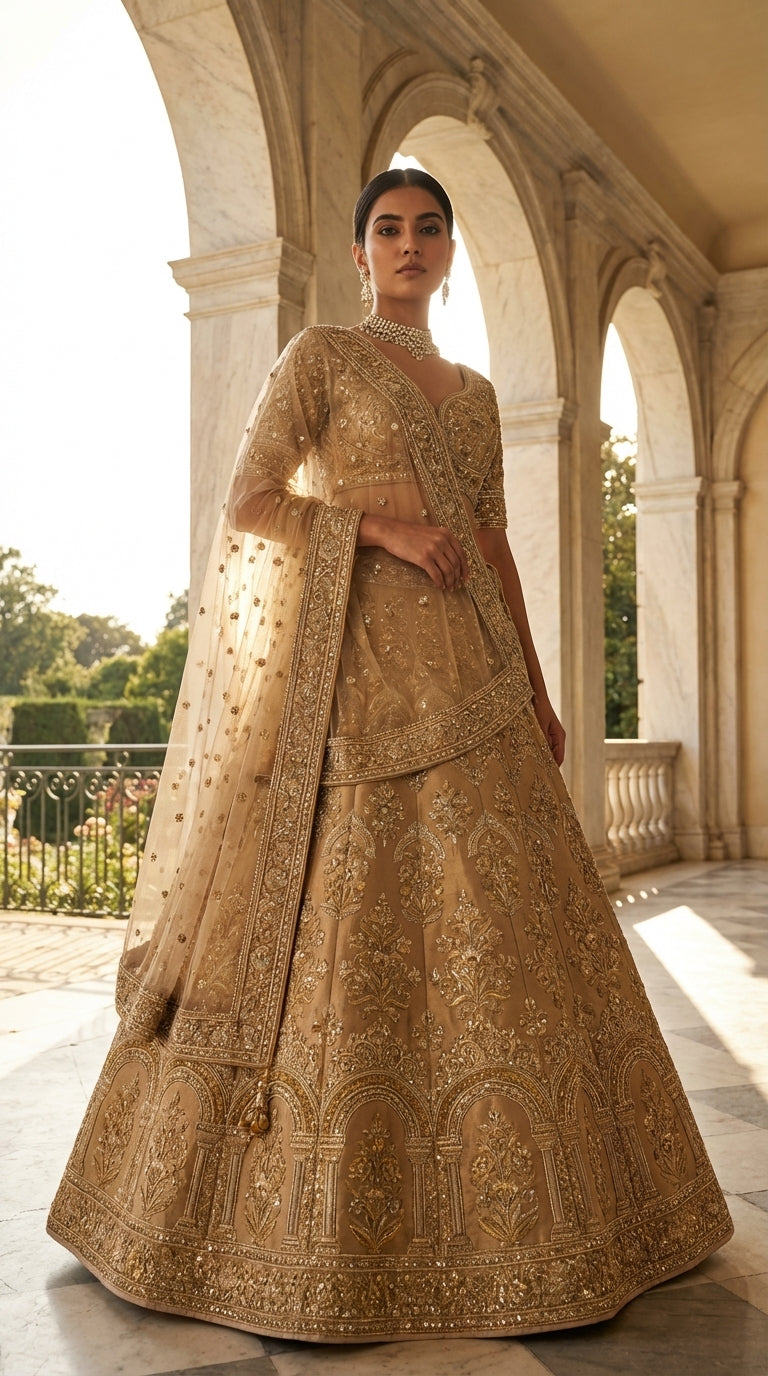 Formal embroidered Lehnga