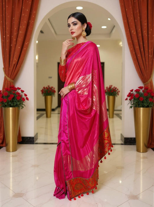 Formal Chanderi Zari Woven Saree