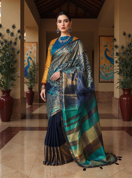 Formal Chanderi Zari Woven Saree