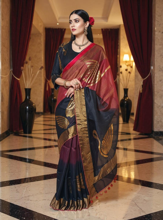Formal Chanderi Zari Woven Saree