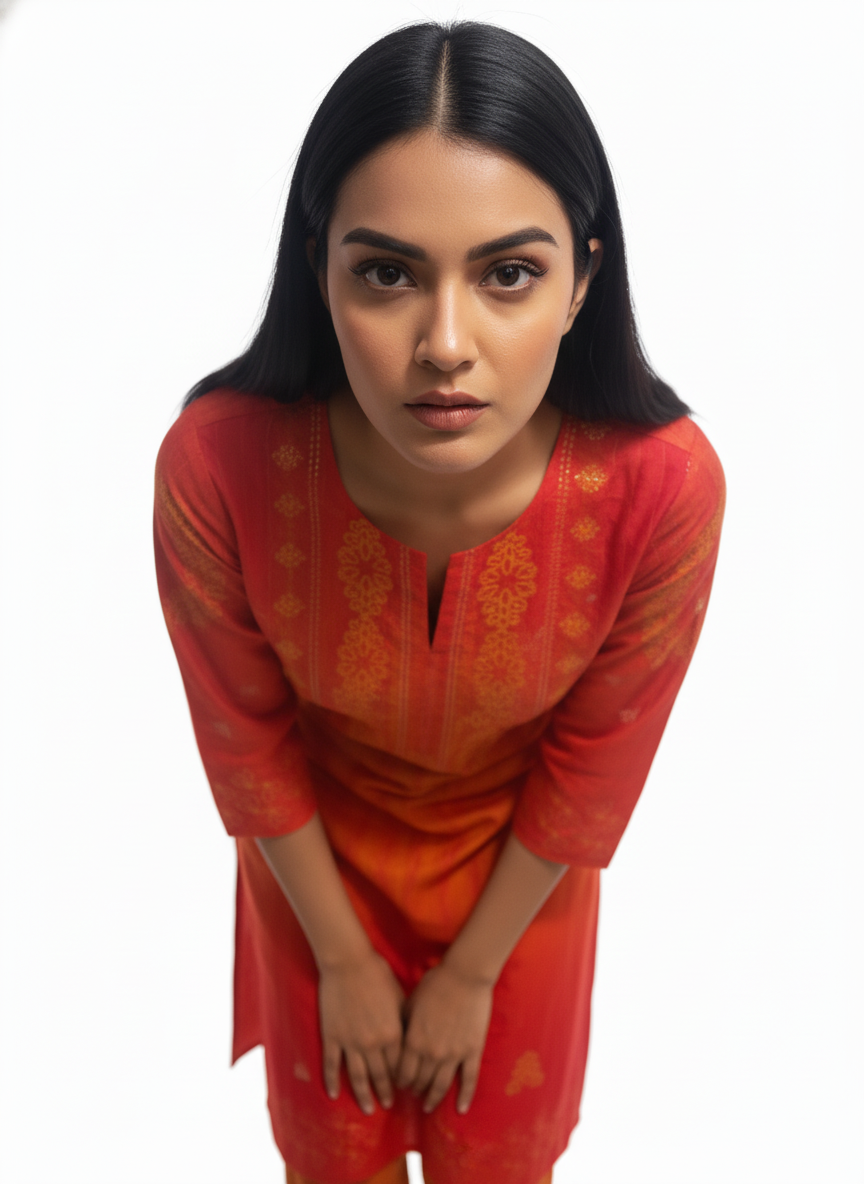 Semi Stitched Chanderi Kurta