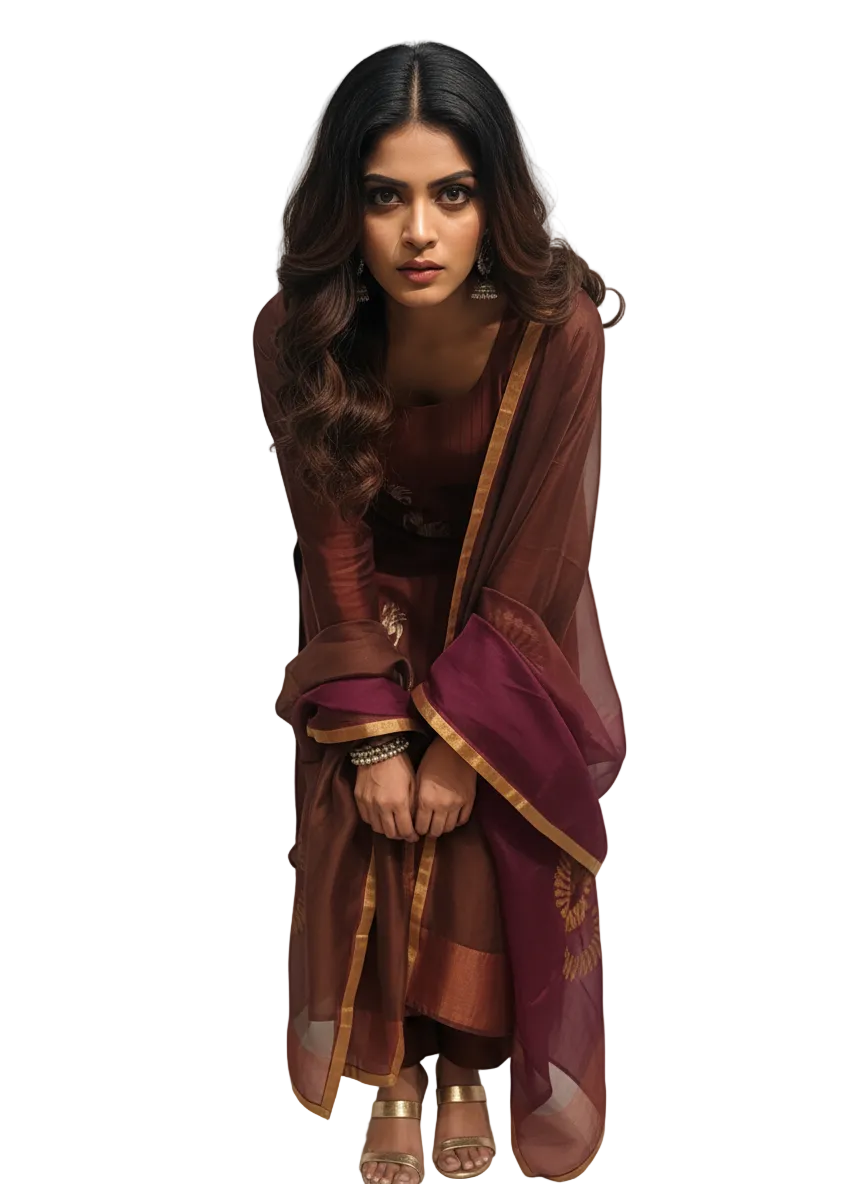 Semi Stitched Formal Chanderi Suitset