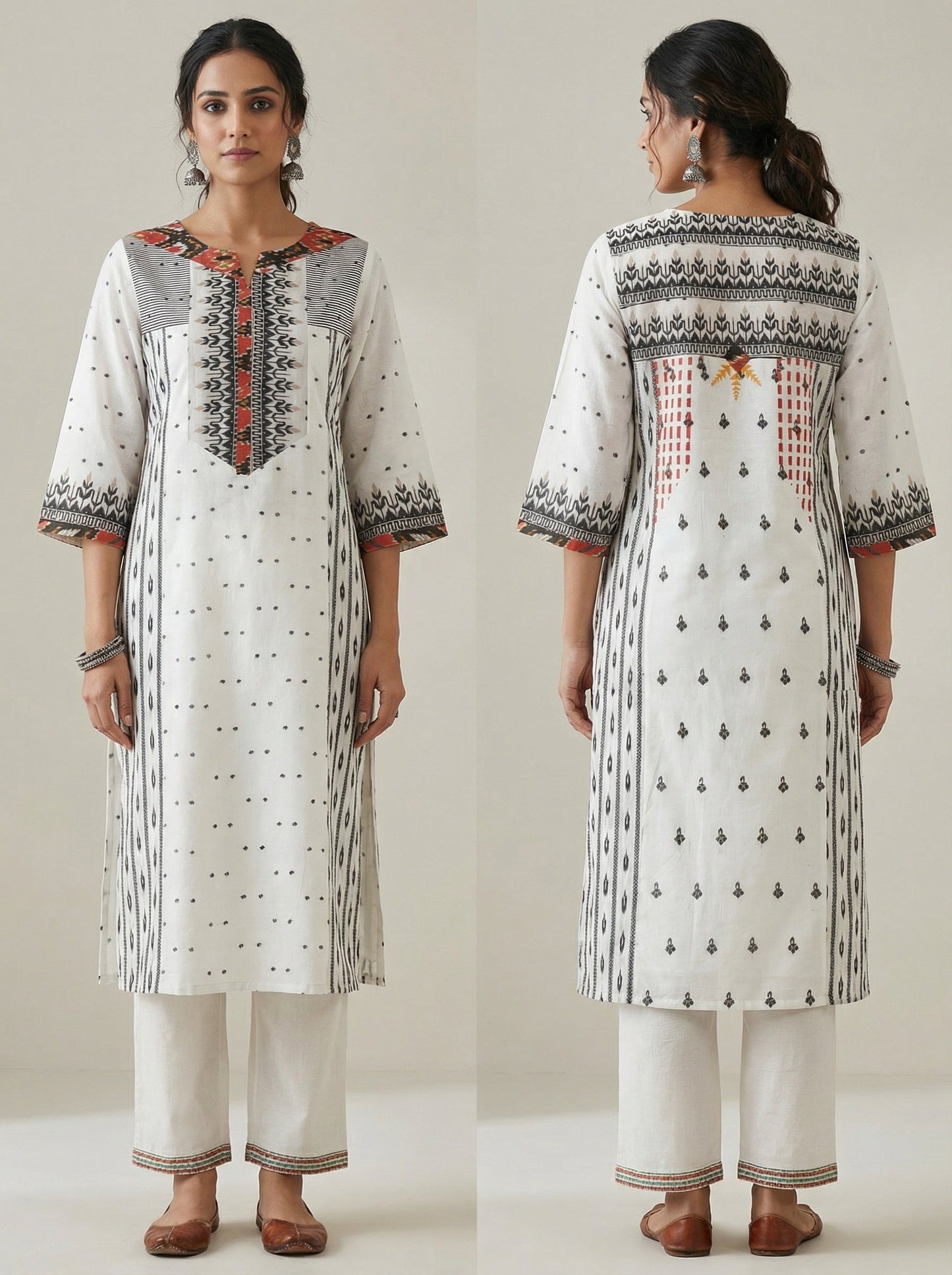 Semi Stitched Formal Cotton Kurta VISHAL KAPUR