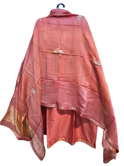 Semi Stitched Formal Chanderi Suitset